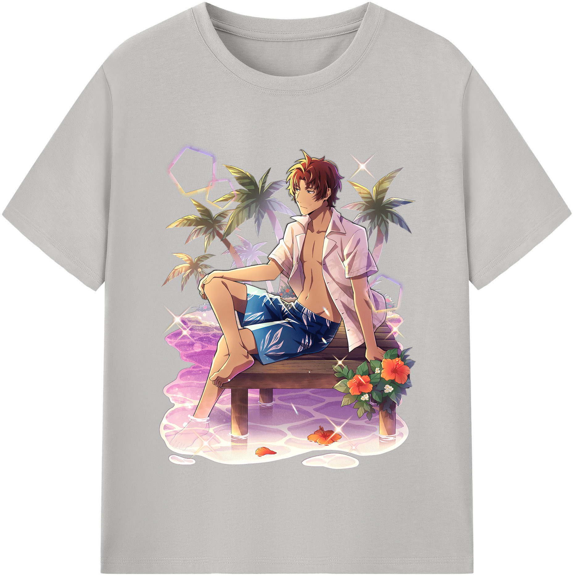 （画像用） 文豪ストレイドッグス Bungo Stray Dogs レディースカジュアルプリントTシャツ（綿100％）