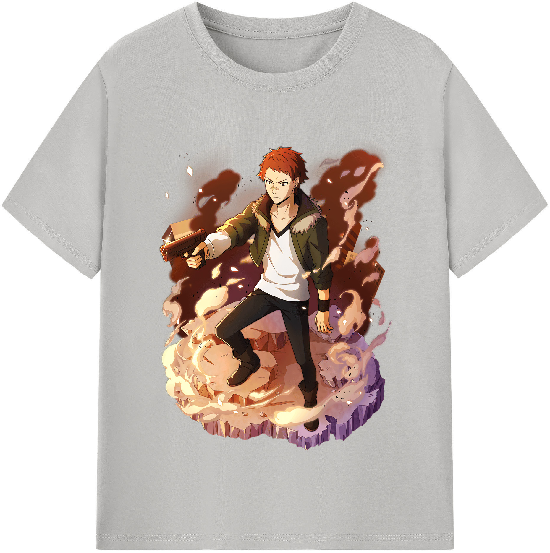 （画像用） 文豪ストレイドッグス Bungo Stray Dogs レディースカジュアルプリントTシャツ（綿100％）