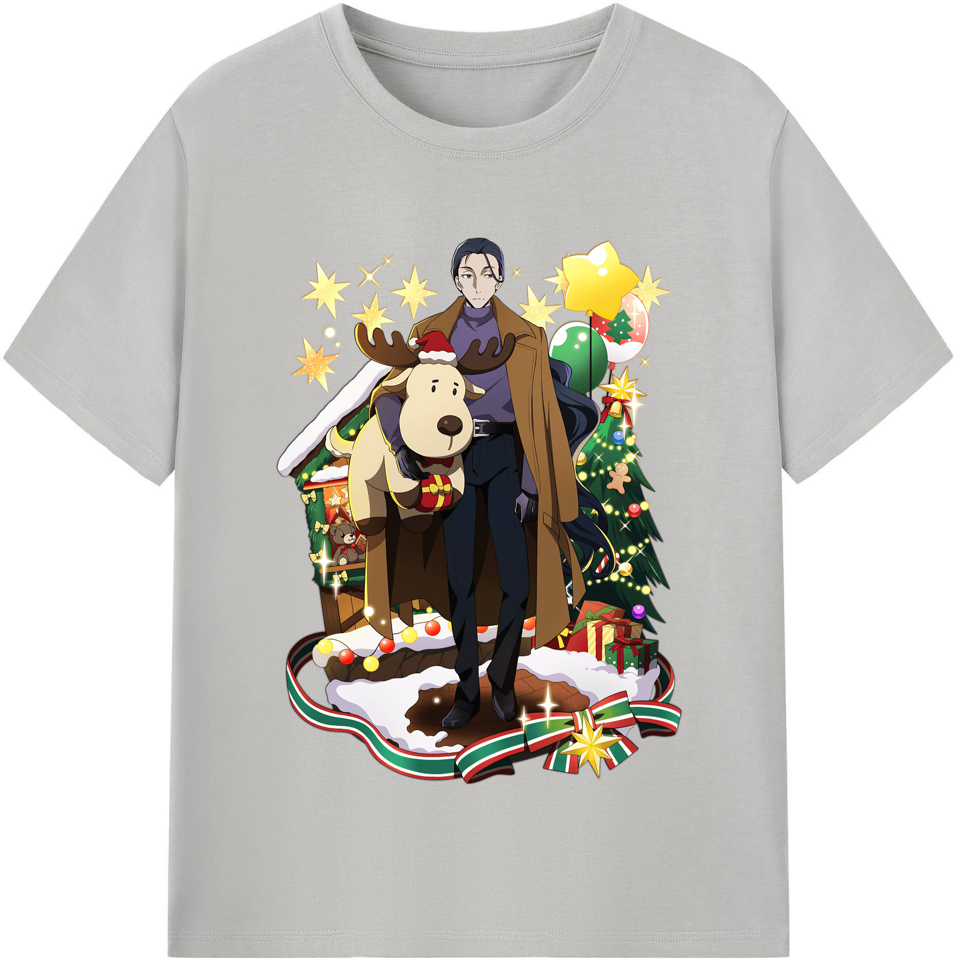 （画像用） 文豪ストレイドッグス Bungo Stray Dogs レディースカジュアルプリントTシャツ（綿100％）