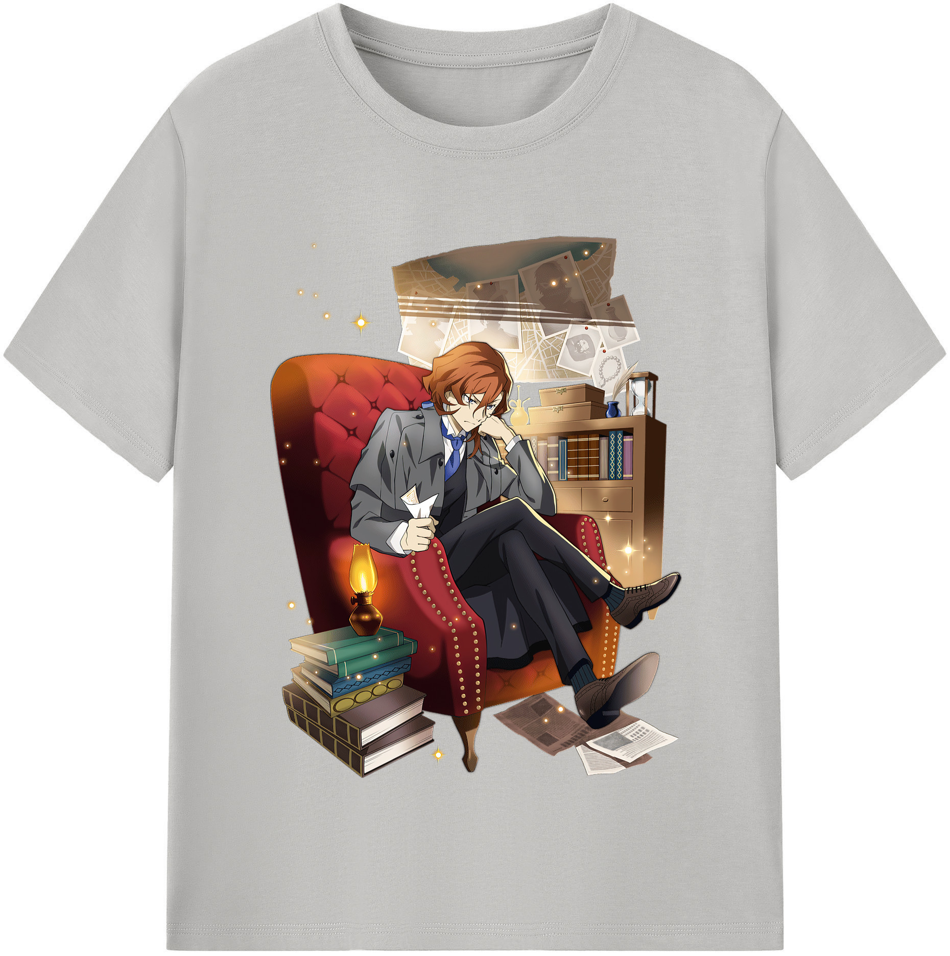 （画像用） 文豪ストレイドッグス Bungo Stray Dogs レディースカジュアルプリントTシャツ（綿100％）