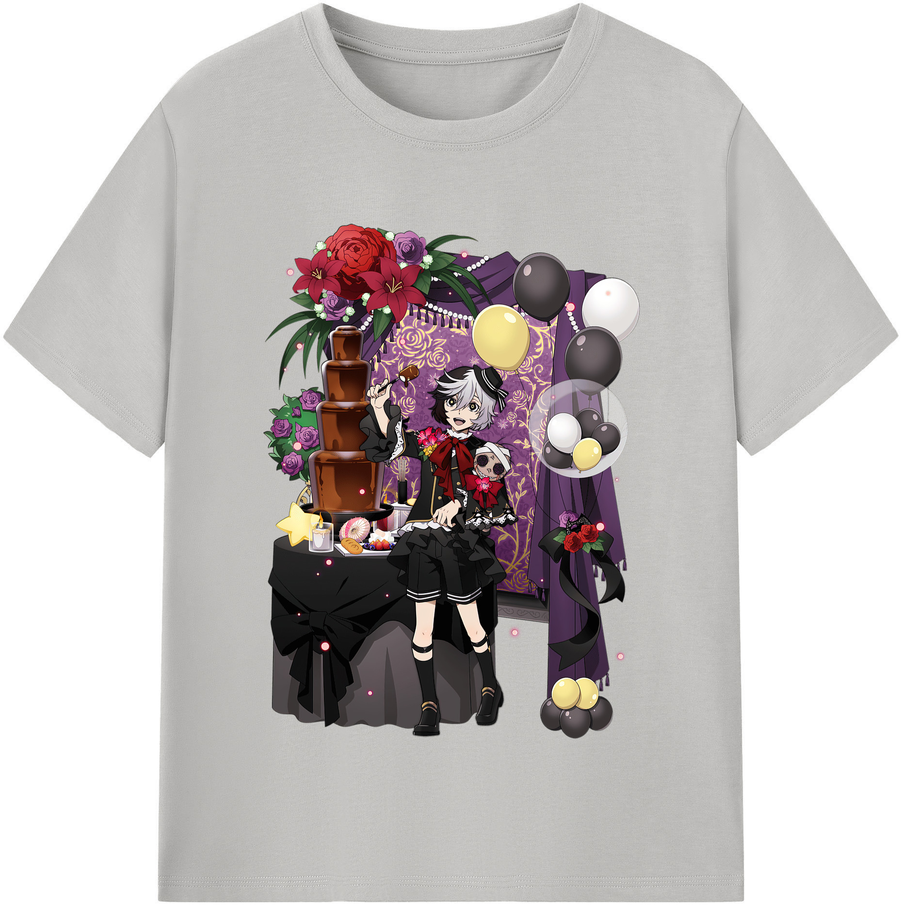 （画像用） 文豪ストレイドッグス Bungo Stray Dogs レディースカジュアルプリントTシャツ（綿100％）