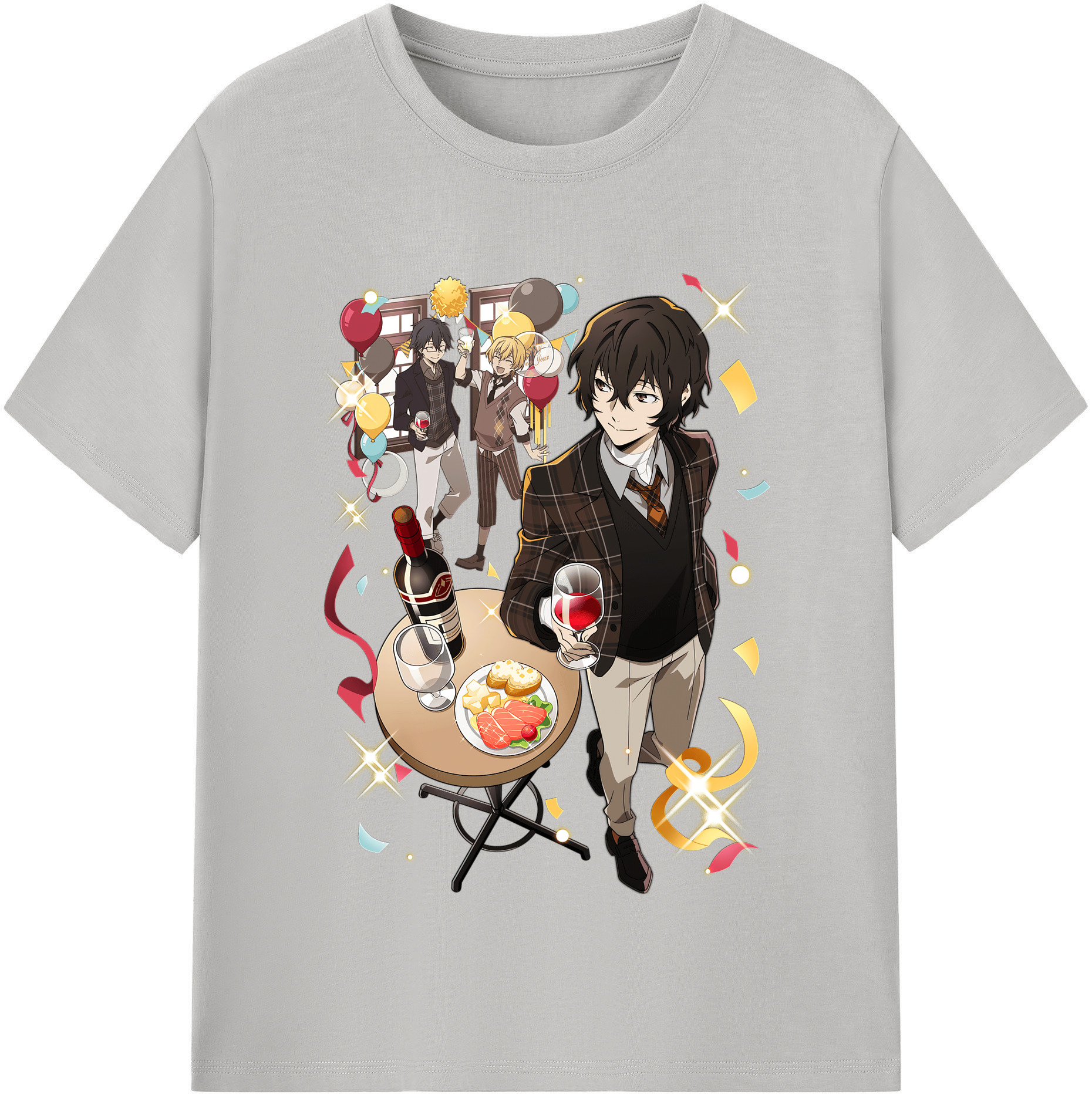 （画像用） 文豪ストレイドッグス Bungo Stray Dogs レディースカジュアルプリントTシャツ（綿100％）
