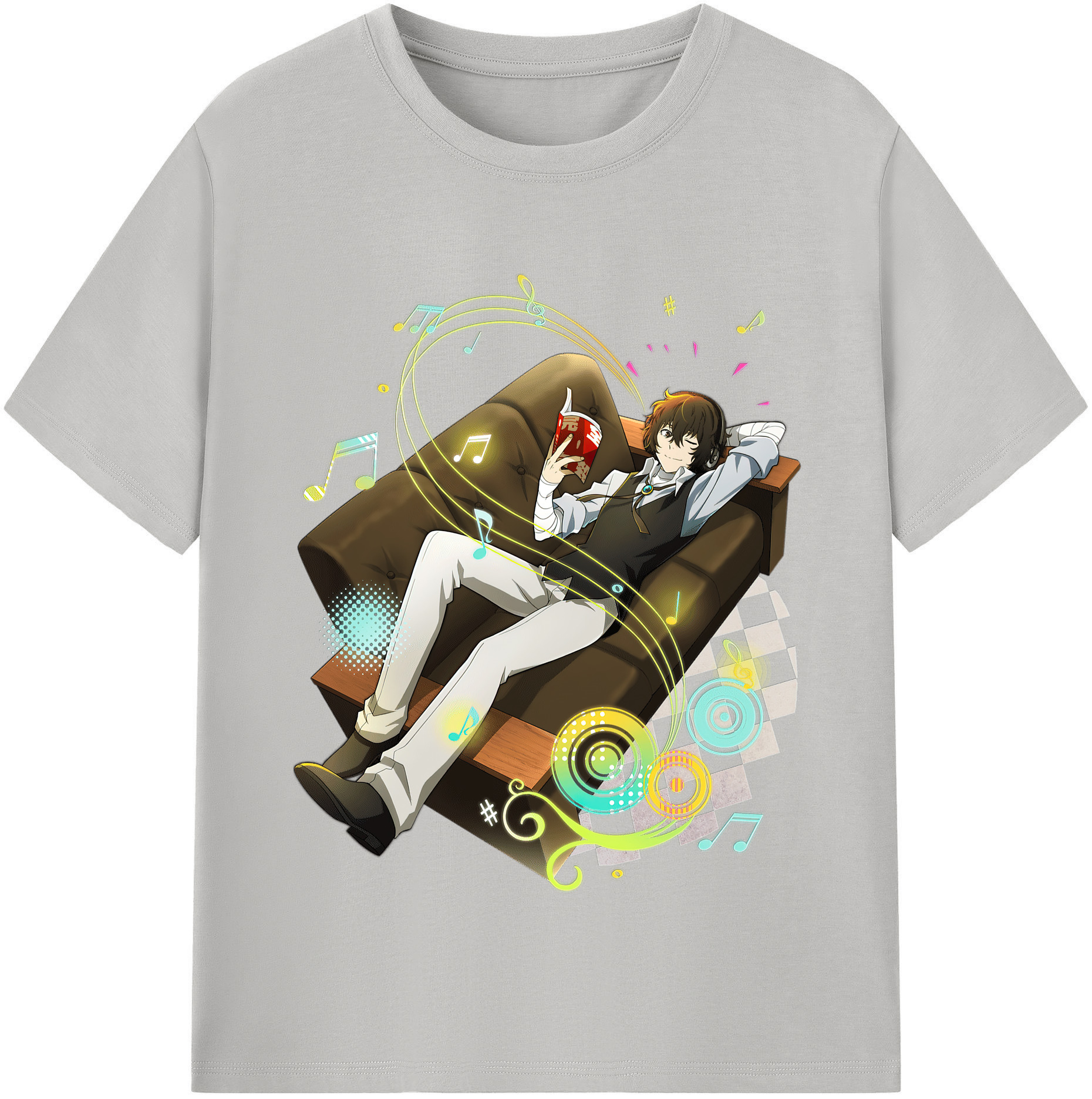 （画像用） 文豪ストレイドッグス Bungo Stray Dogs レディースカジュアルプリントTシャツ（綿100％）