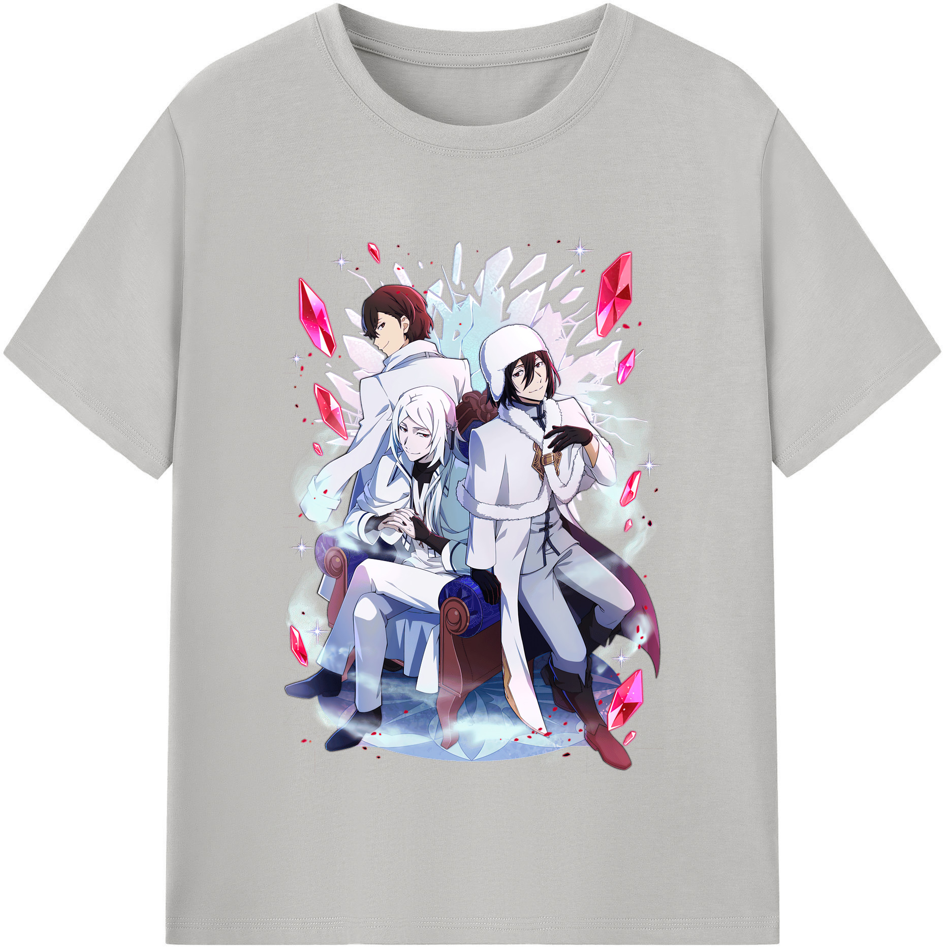 （画像用） 文豪ストレイドッグス Bungo Stray Dogs レディースカジュアルプリントTシャツ（綿100％）
