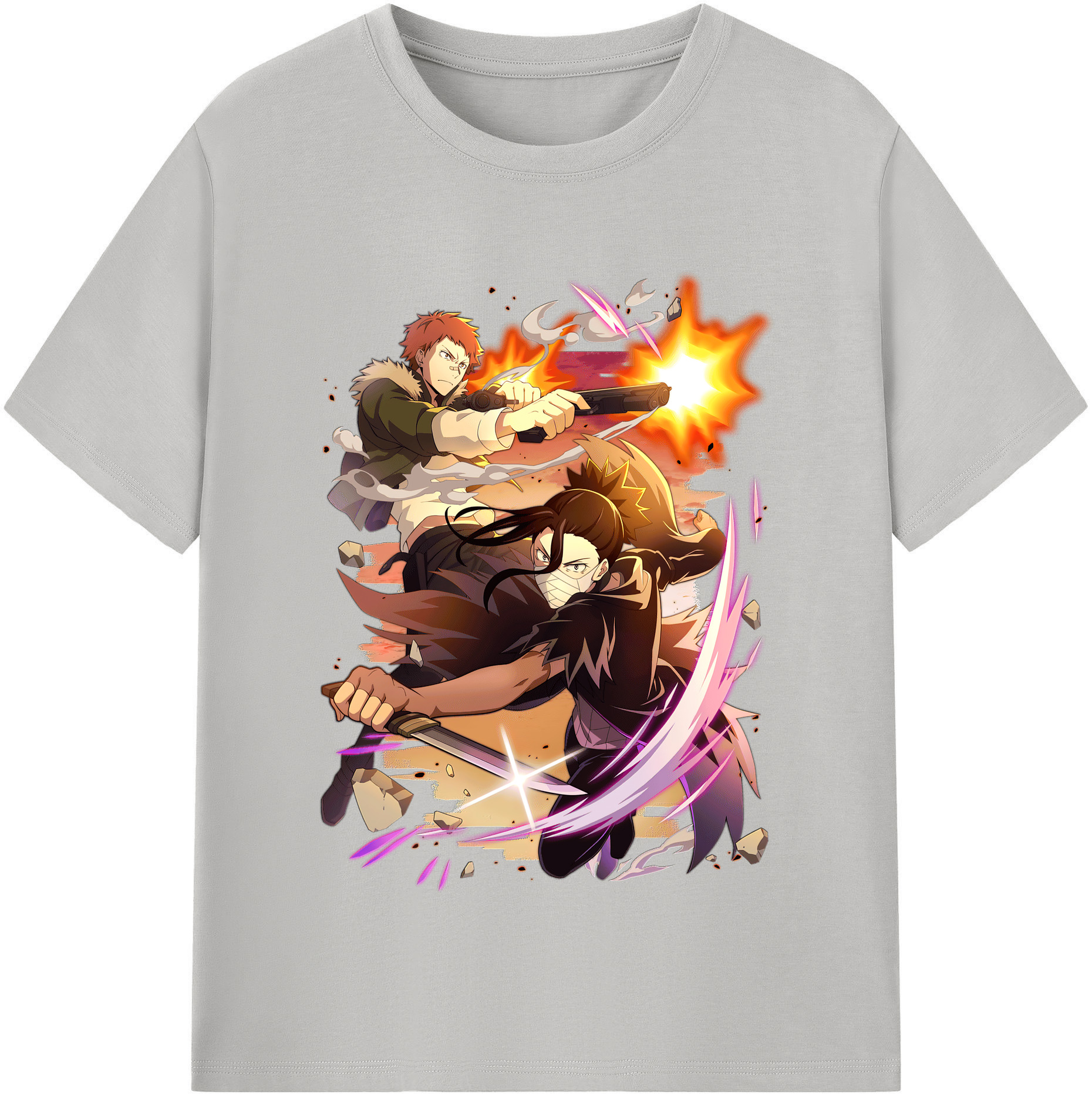 （画像用） 文豪ストレイドッグス Bungo Stray Dogs レディースカジュアルプリントTシャツ（綿100％）