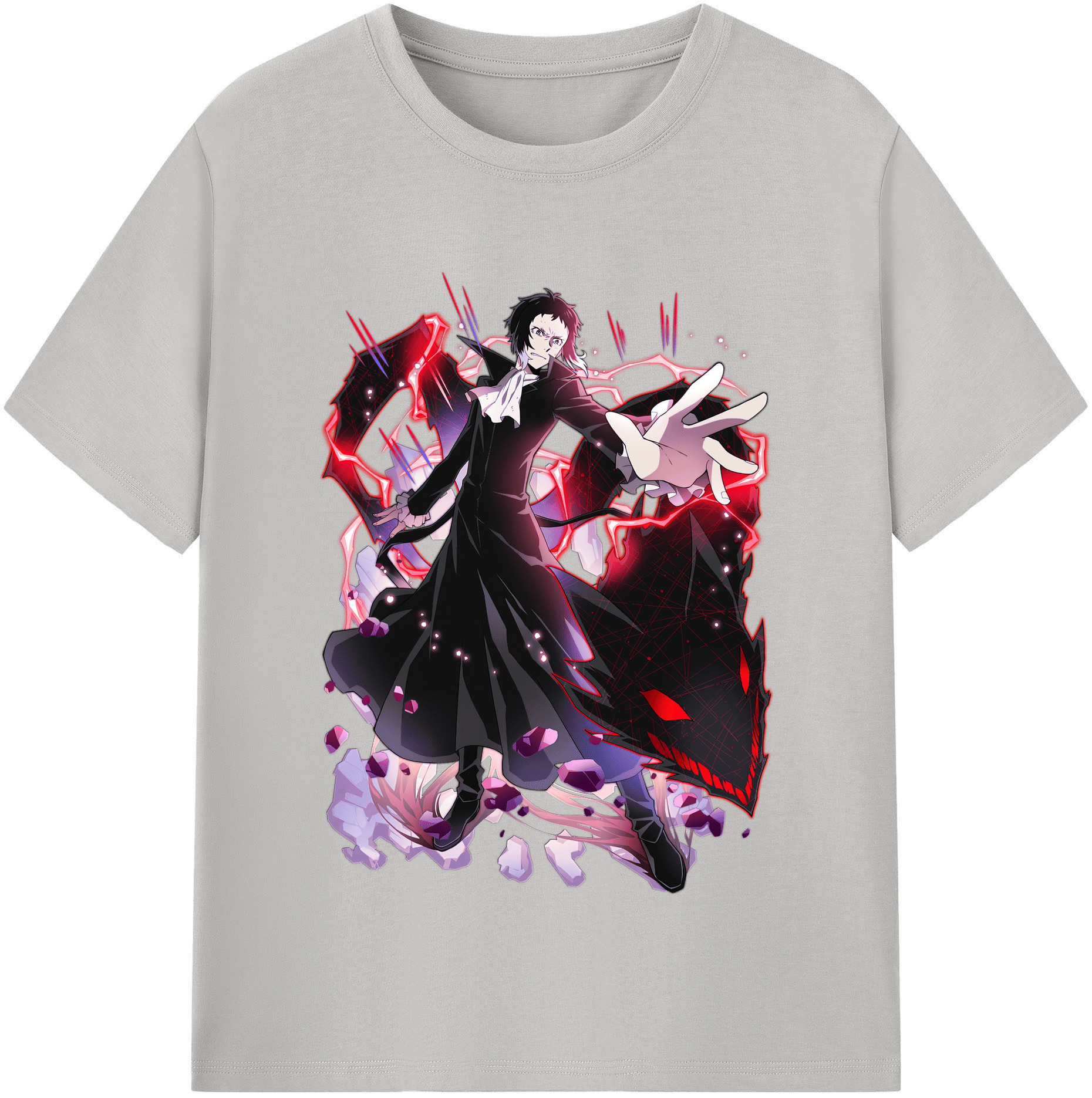 （画像用） 文豪ストレイドッグス Bungo Stray Dogs レディースカジュアルプリントTシャツ（綿100％）
