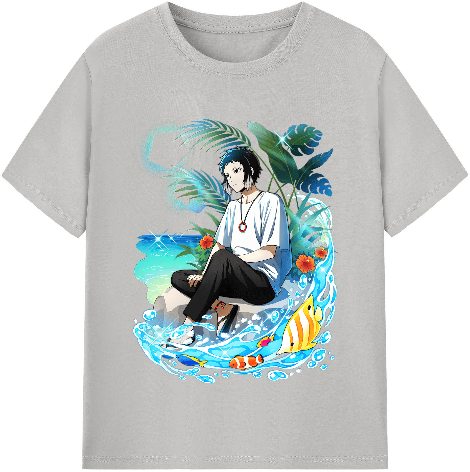 （画像用） 文豪ストレイドッグス Bungo Stray Dogs レディースカジュアルプリントTシャツ（綿100％）
