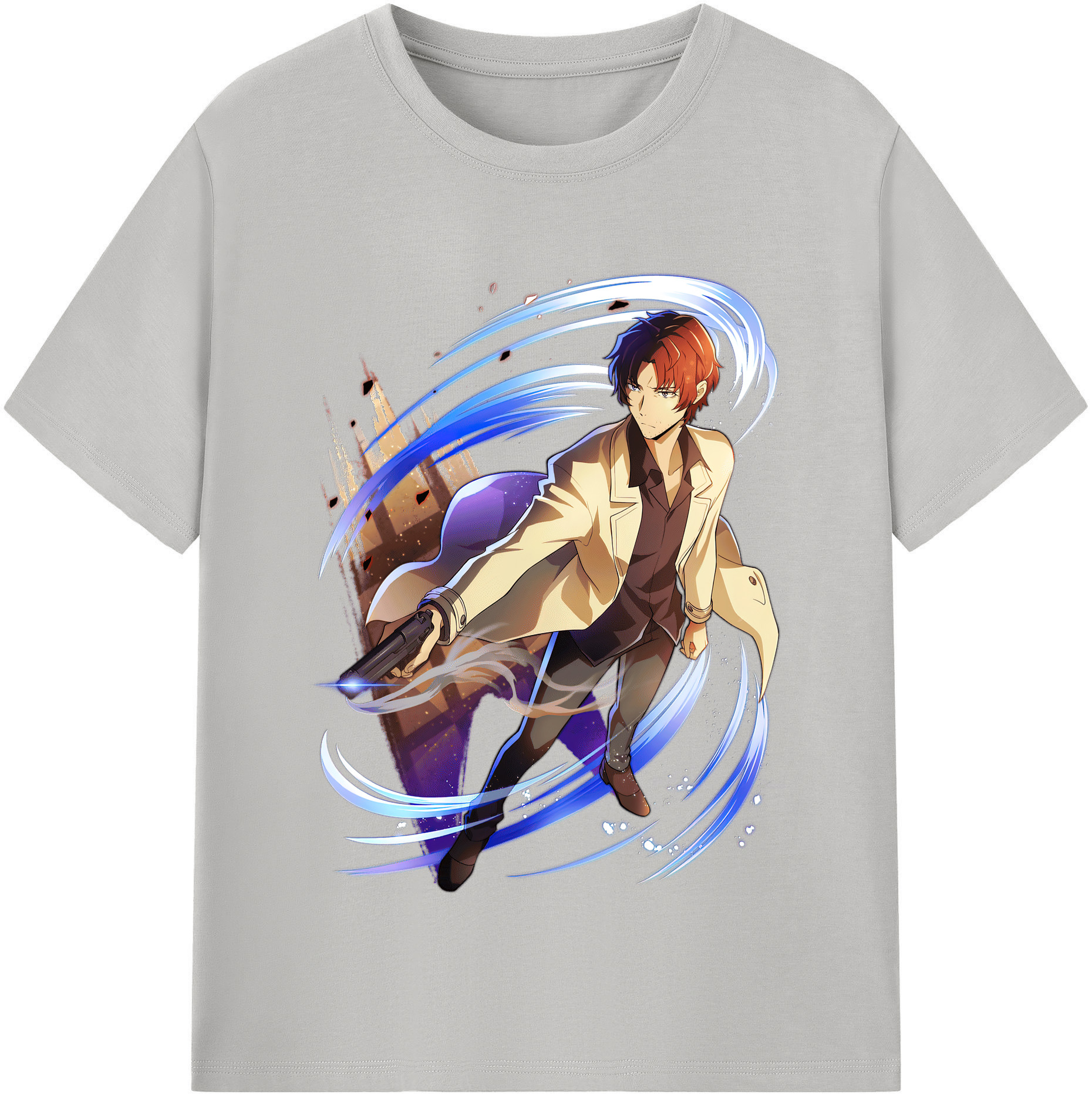 （画像用） 文豪ストレイドッグス Bungo Stray Dogs レディースカジュアルプリントTシャツ（綿100％）