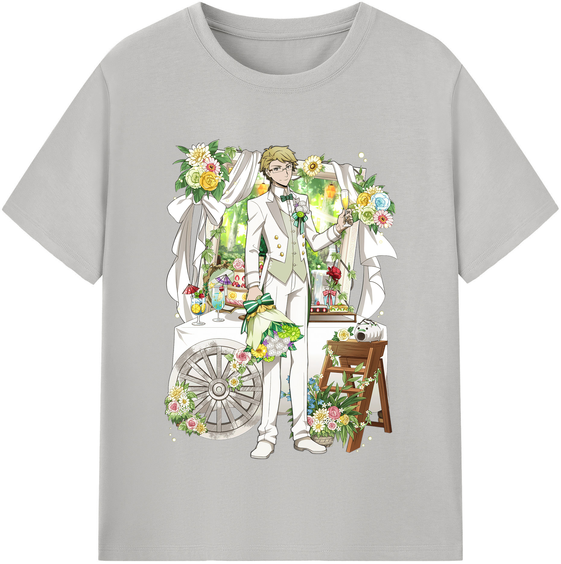（画像用） 文豪ストレイドッグス Bungo Stray Dogs レディースカジュアルプリントTシャツ（綿100％）