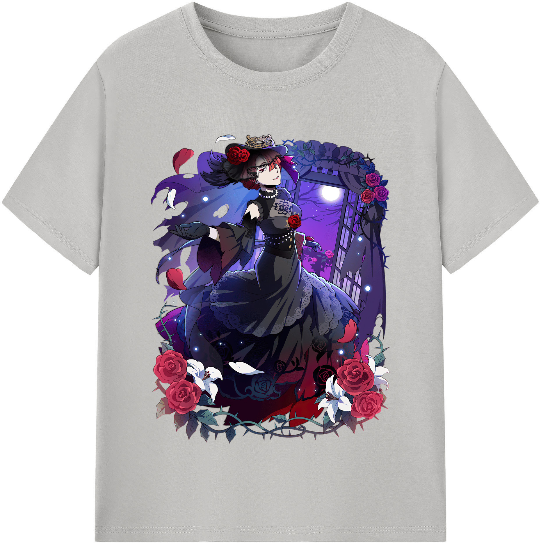 （画像用） 文豪ストレイドッグス Bungo Stray Dogs レディースカジュアルプリントTシャツ（綿100％）