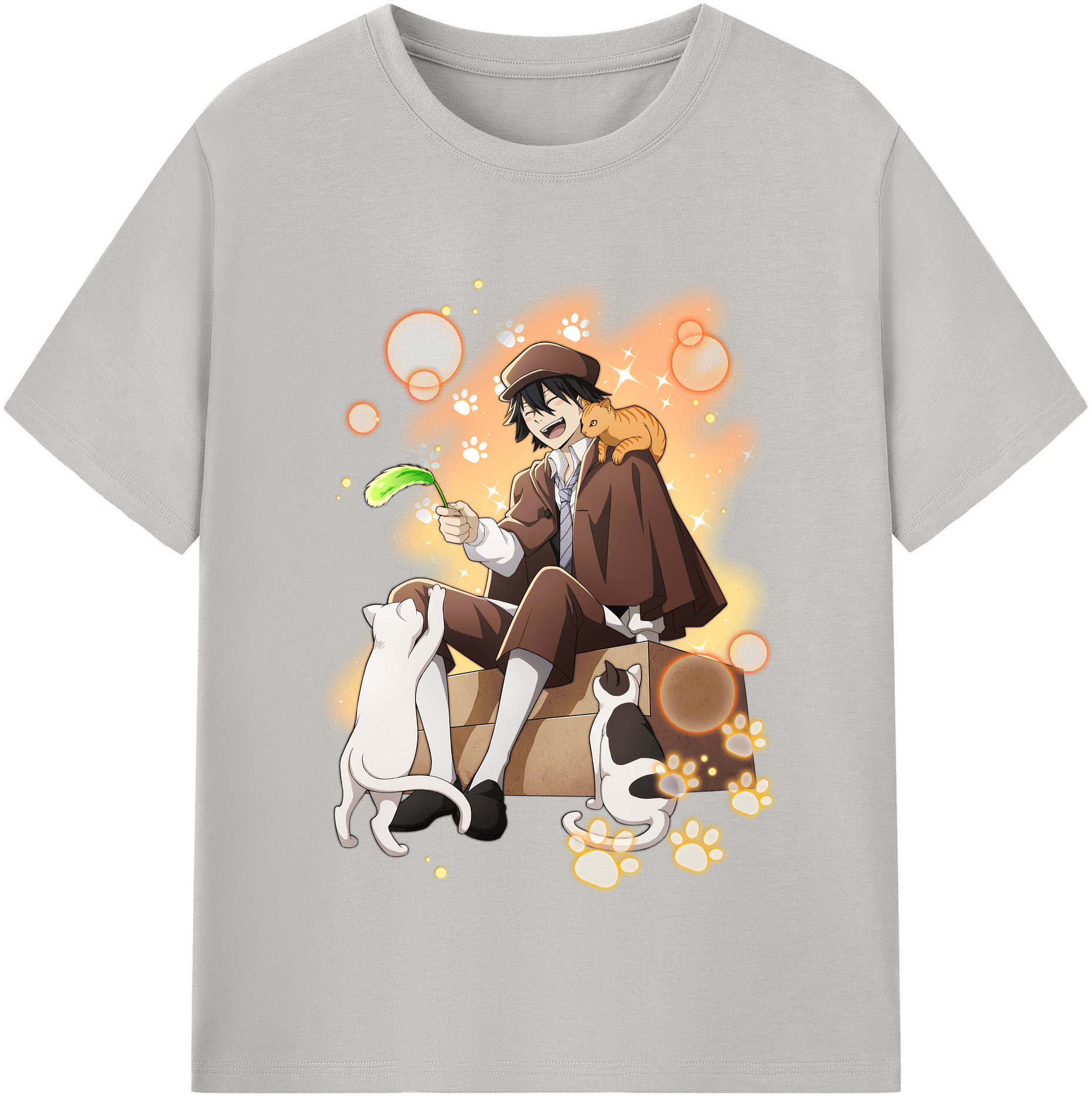（画像用） 文豪ストレイドッグス Bungo Stray Dogs レディースカジュアルプリントTシャツ（綿100％）