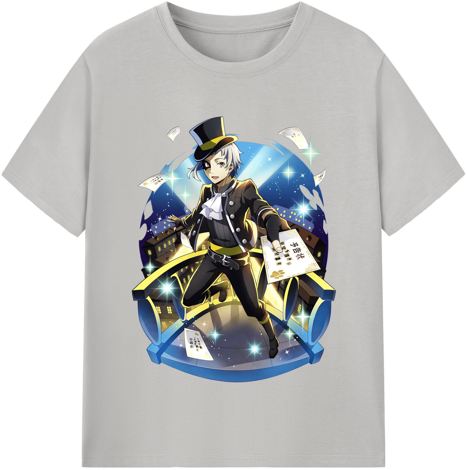 （画像用） 文豪ストレイドッグス Bungo Stray Dogs レディースカジュアルプリントTシャツ（綿100％）