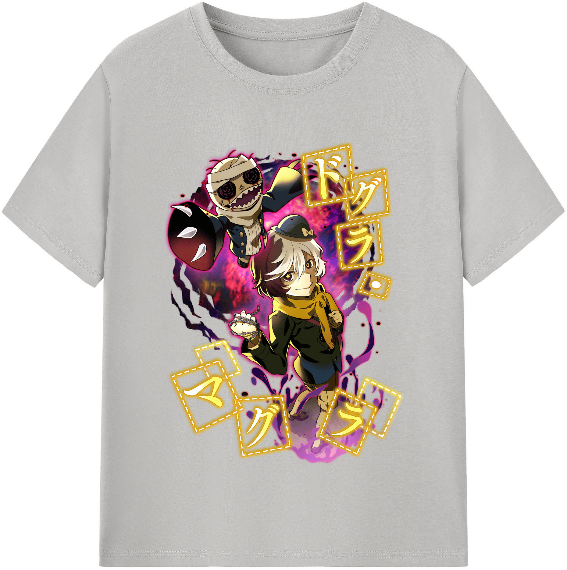 （画像用） 文豪ストレイドッグス Bungo Stray Dogs レディースカジュアルプリントTシャツ（綿100％）