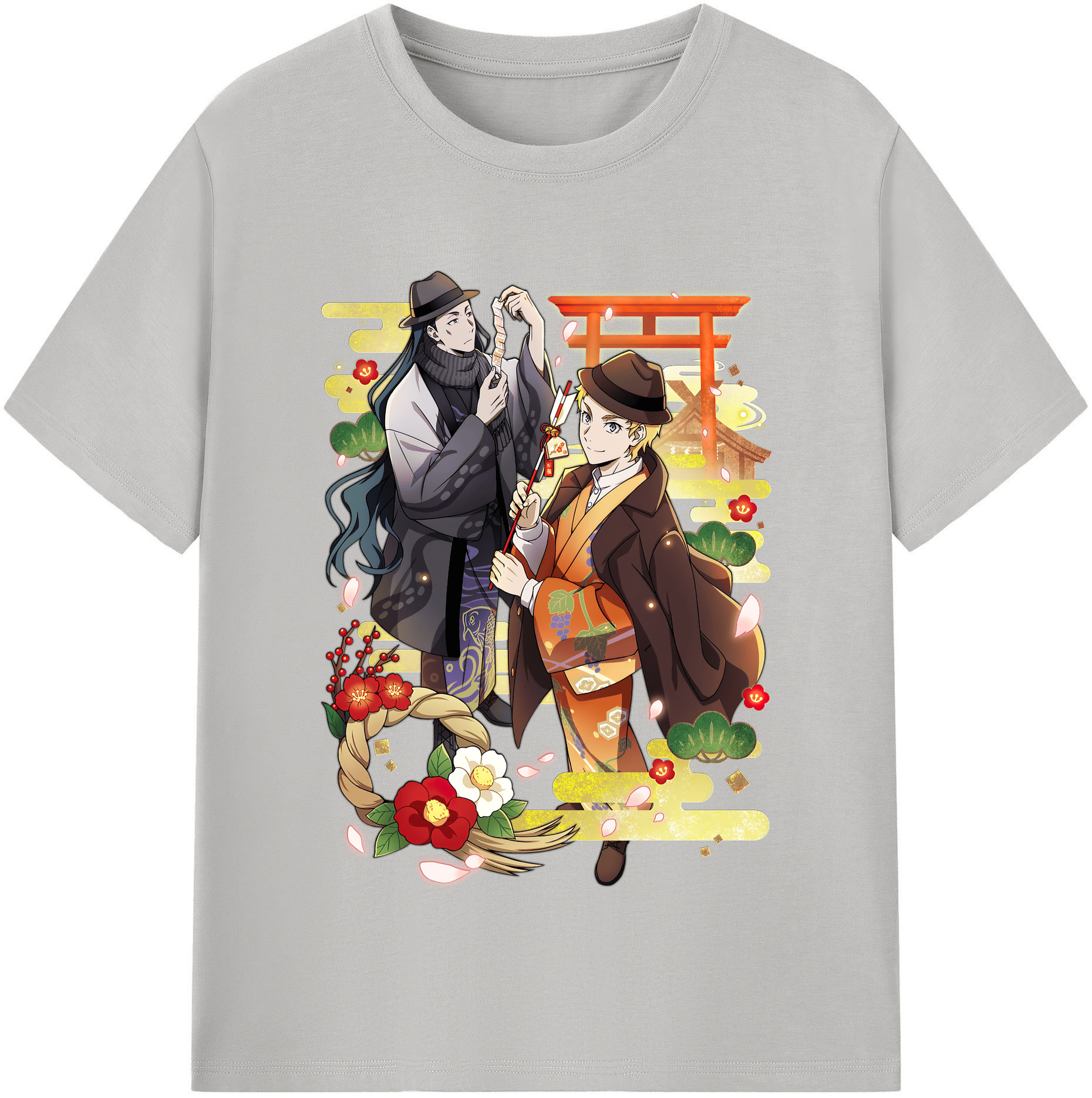 （画像用） 文豪ストレイドッグス Bungo Stray Dogs レディースカジュアルプリントTシャツ（綿100％）