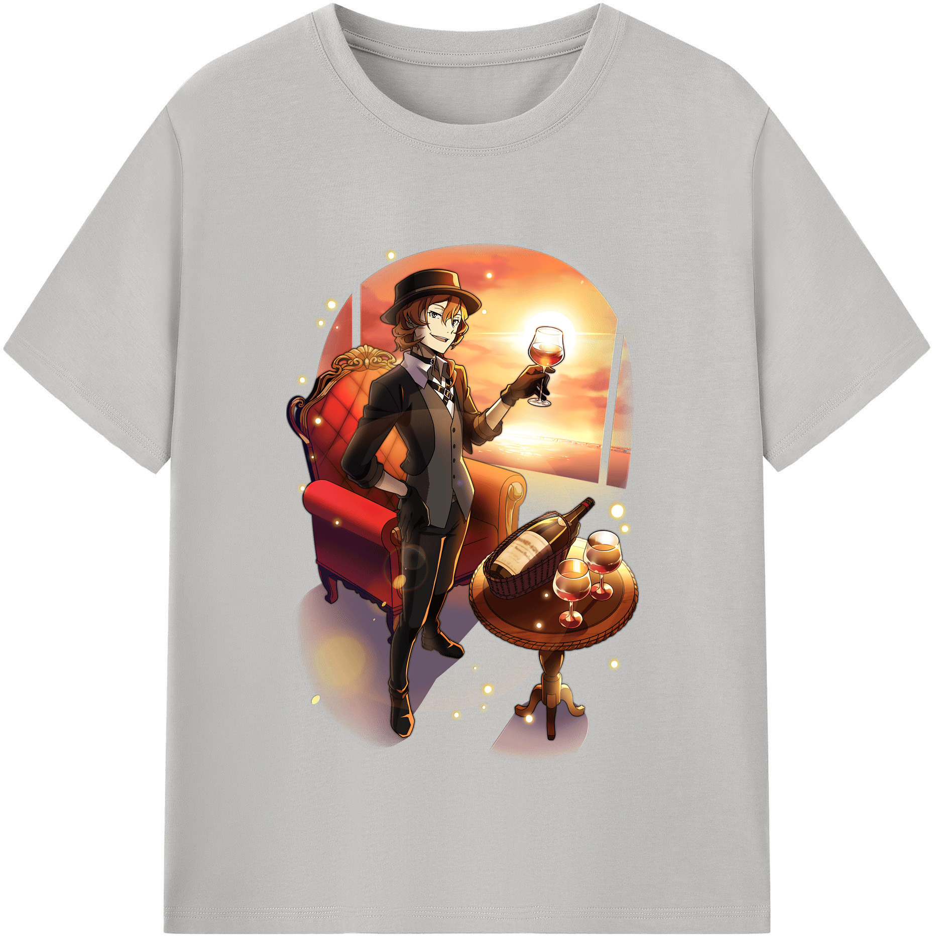 （画像用） 文豪ストレイドッグス Bungo Stray Dogs レディースカジュアルプリントTシャツ（綿100％）