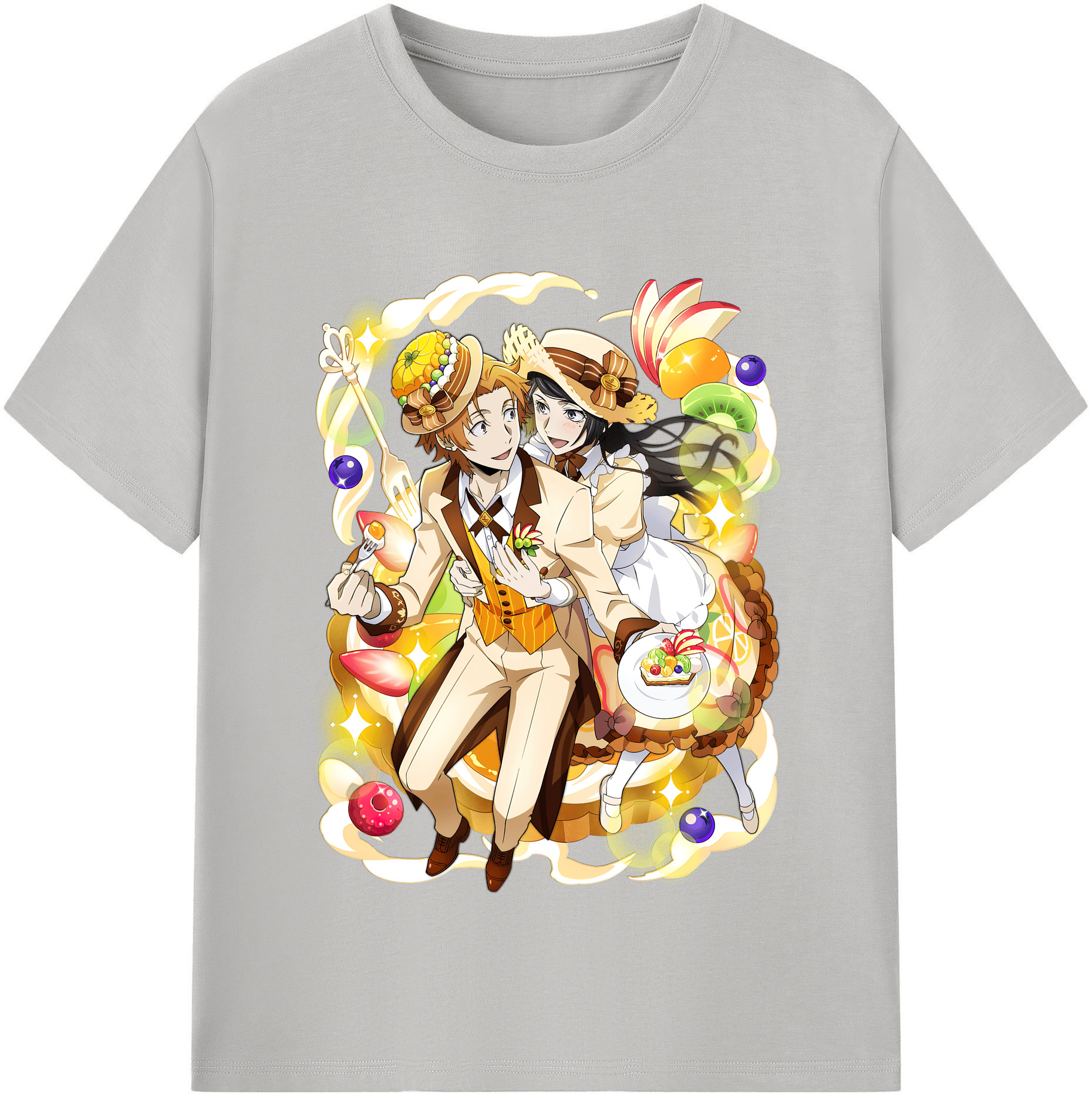 （画像用） 文豪ストレイドッグス Bungo Stray Dogs レディースカジュアルプリントTシャツ（綿100％）