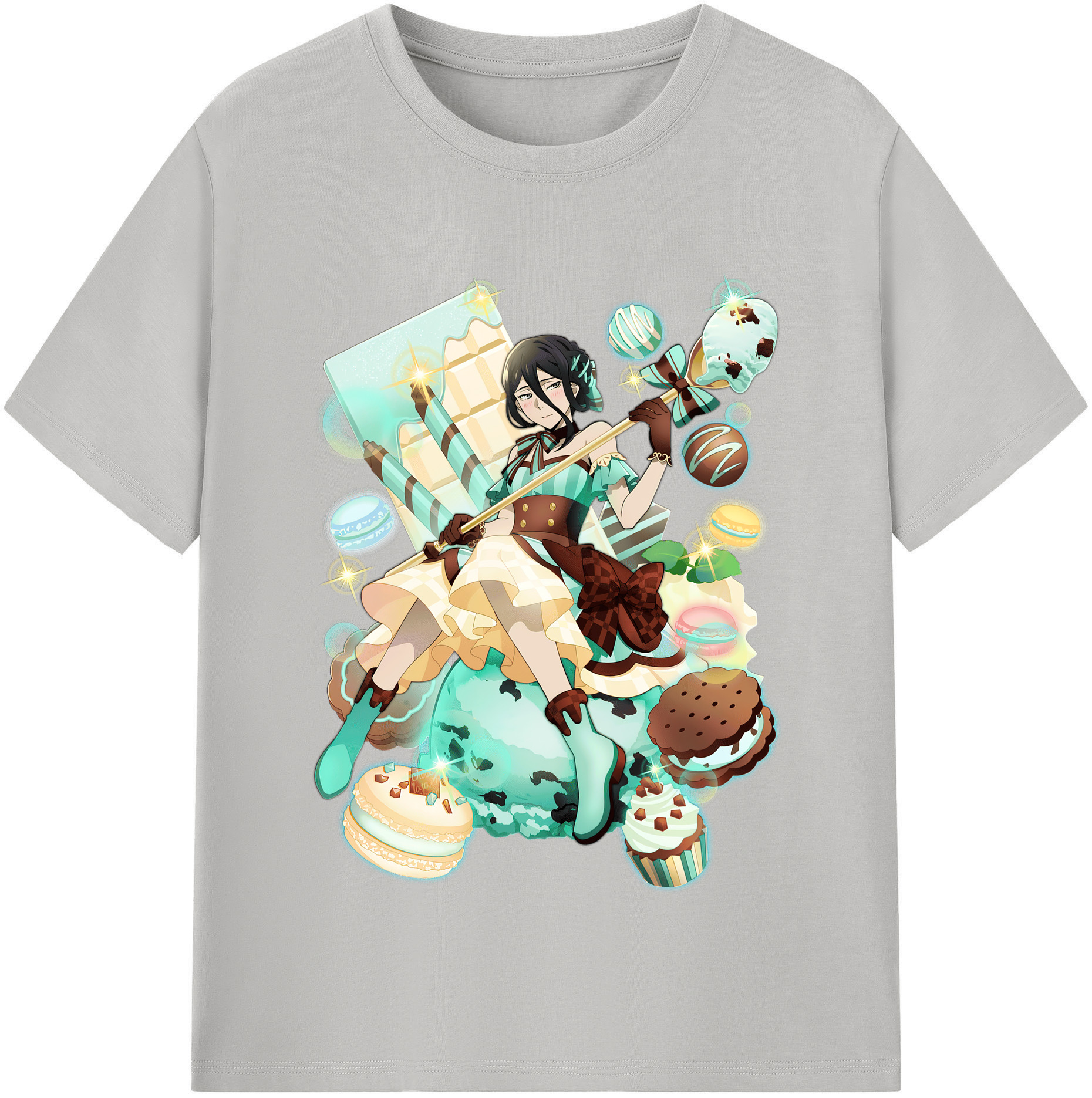 （画像用） 文豪ストレイドッグス Bungo Stray Dogs レディースカジュアルプリントTシャツ（綿100％）