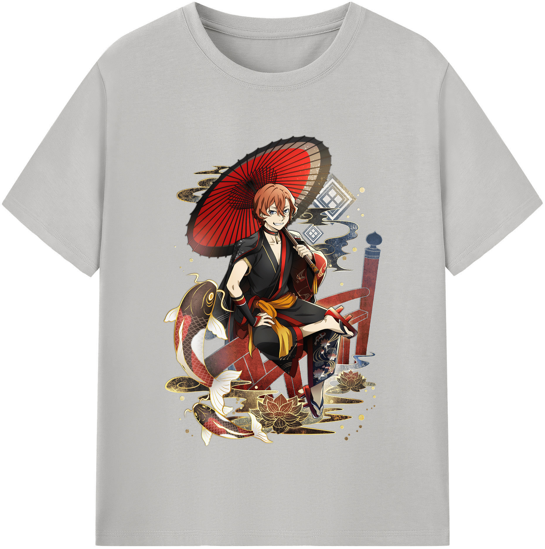 （画像用） 文豪ストレイドッグス Bungo Stray Dogs レディースカジュアルプリントTシャツ（綿100％）