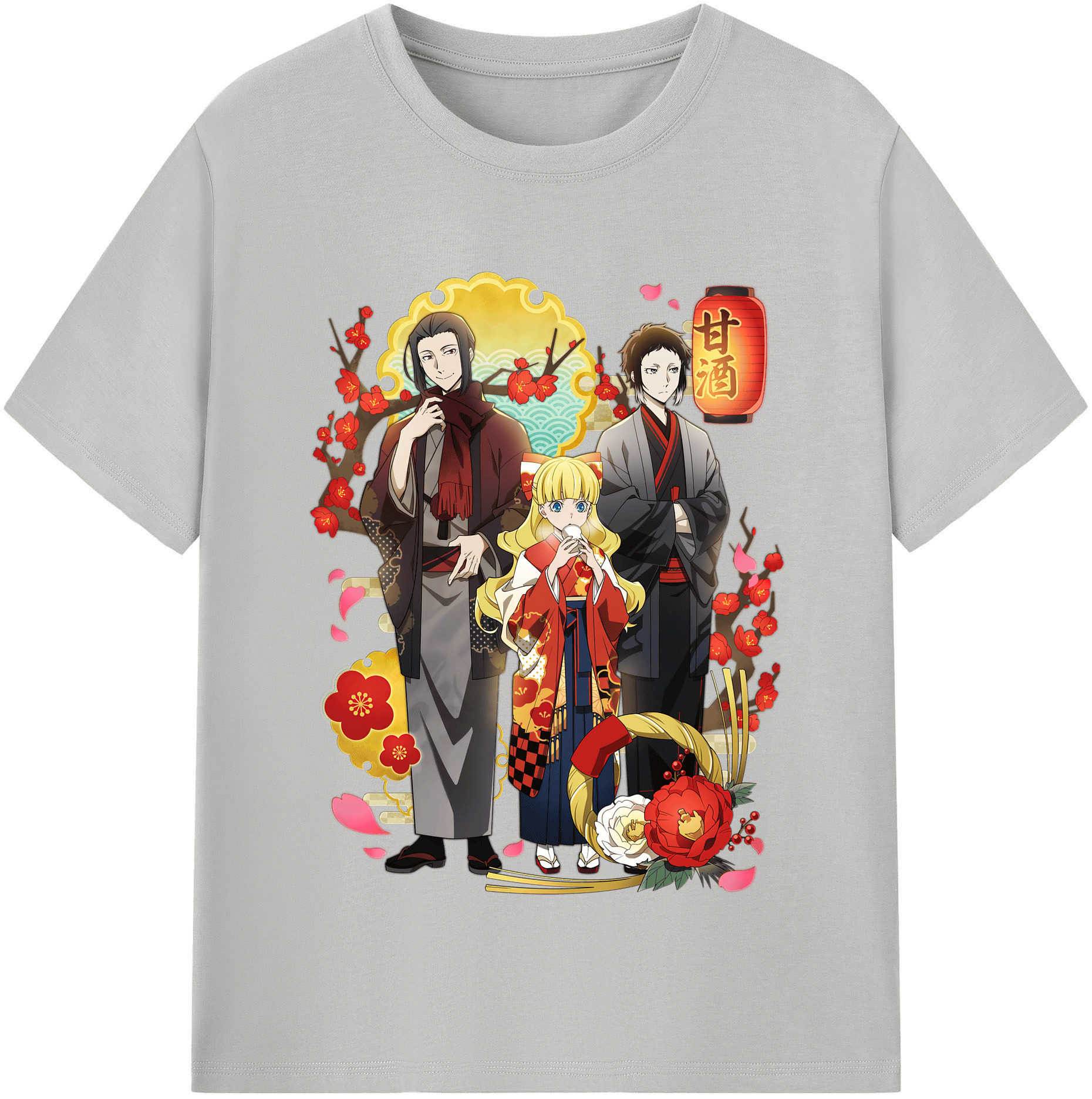（画像用） 文豪ストレイドッグス Bungo Stray Dogs レディースカジュアルプリントTシャツ（綿100％）