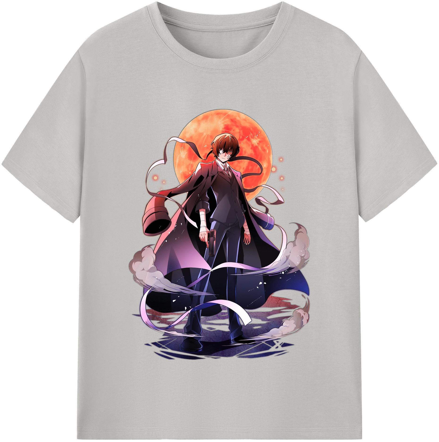 （画像用） 文豪ストレイドッグス Bungo Stray Dogs レディースカジュアルプリントTシャツ（綿100％）