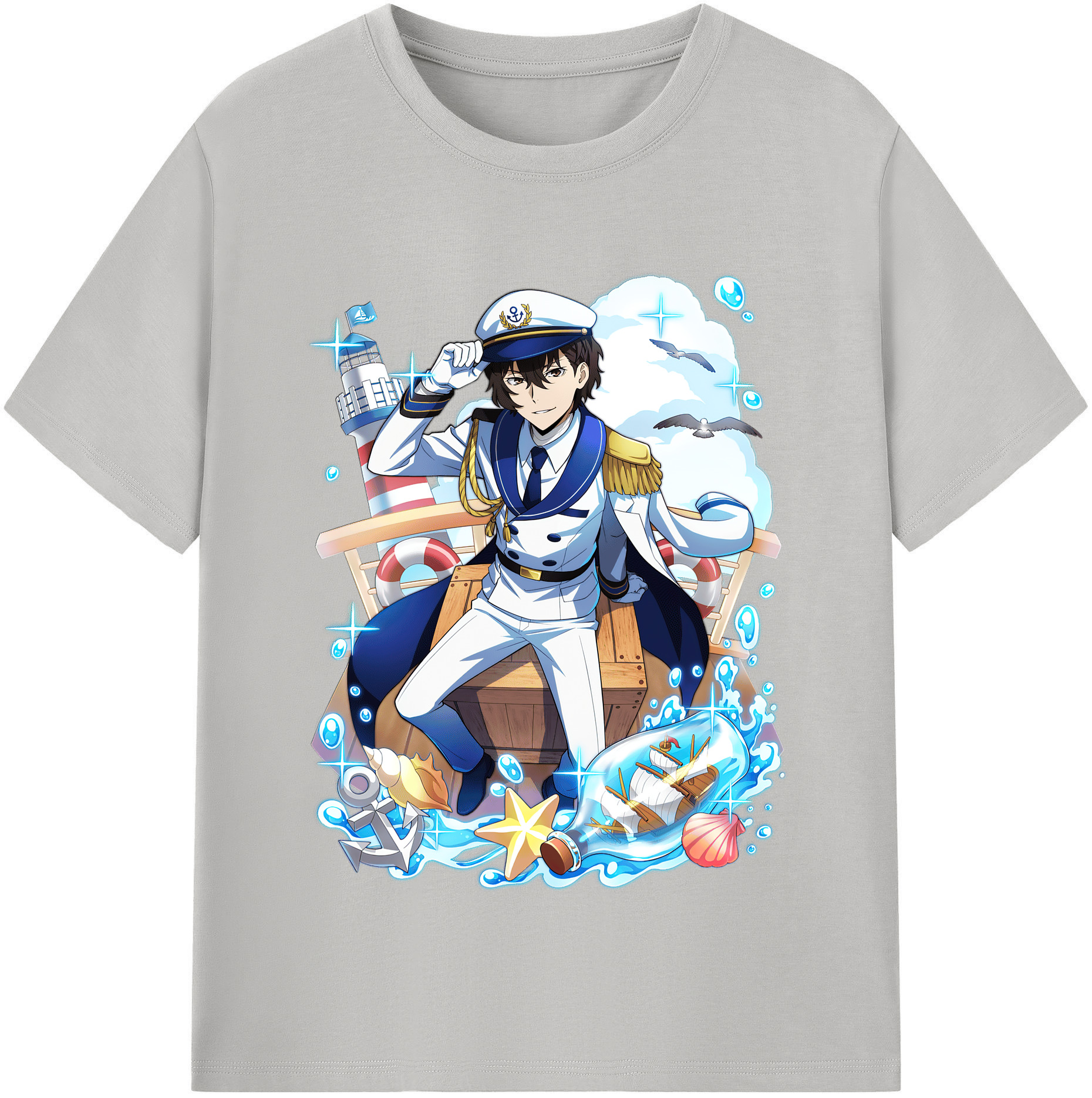 （画像用） 文豪ストレイドッグス Bungo Stray Dogs レディースカジュアルプリントTシャツ（綿100％）