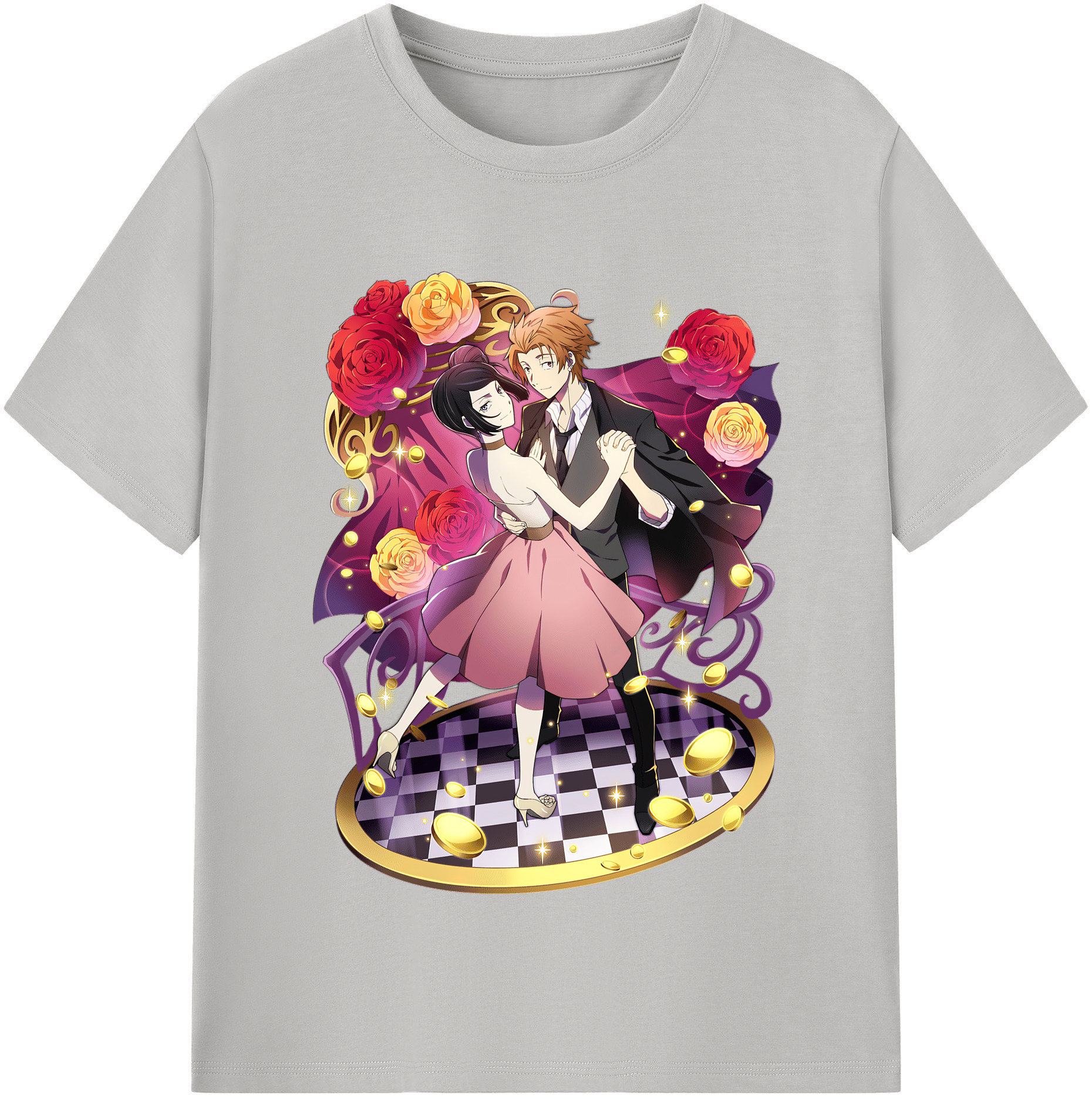 （画像用） 文豪ストレイドッグス Bungo Stray Dogs レディースカジュアルプリントTシャツ（綿100％）