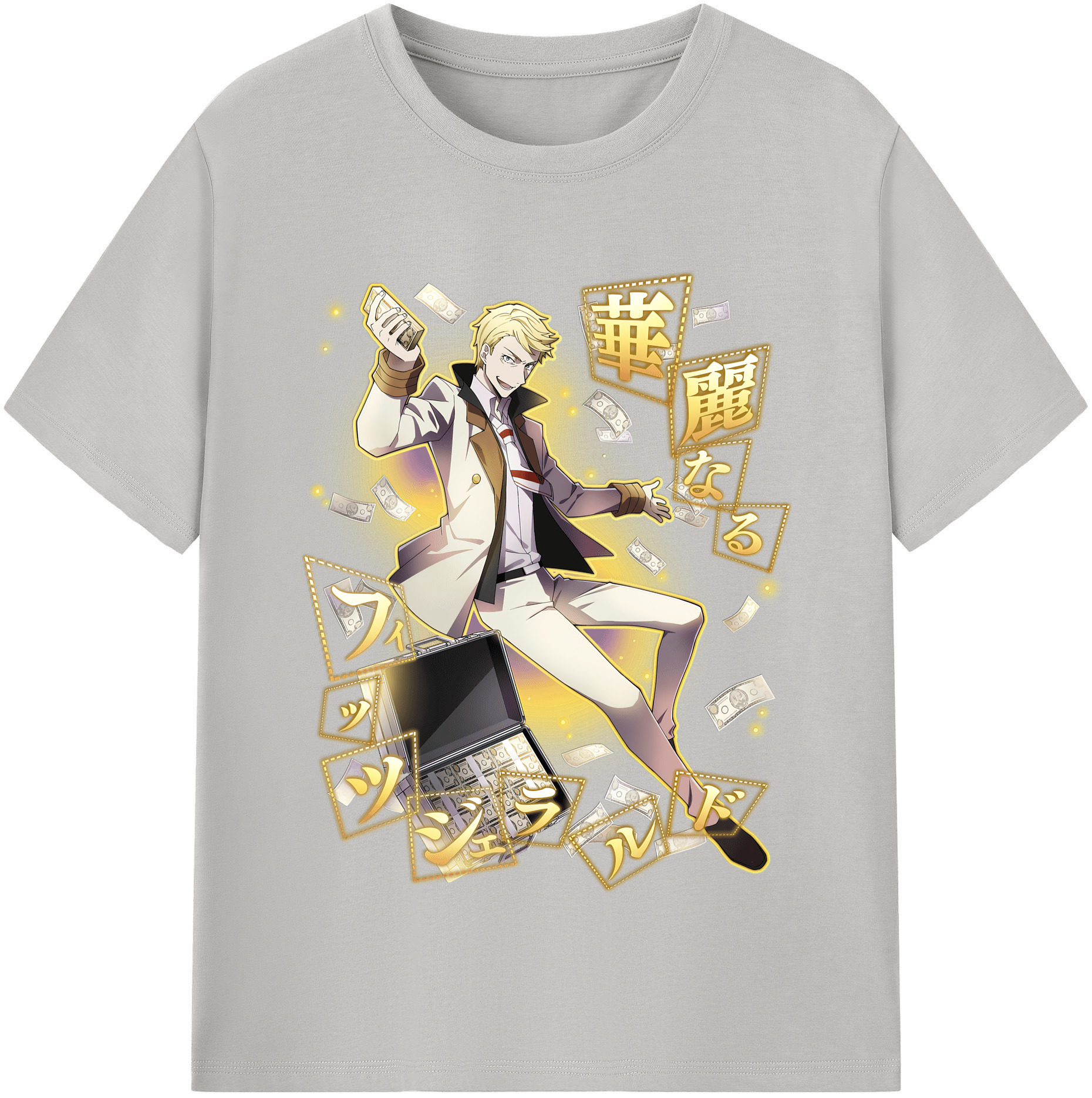 （画像用） 文豪ストレイドッグス Bungo Stray Dogs レディースカジュアルプリントTシャツ（綿100％）