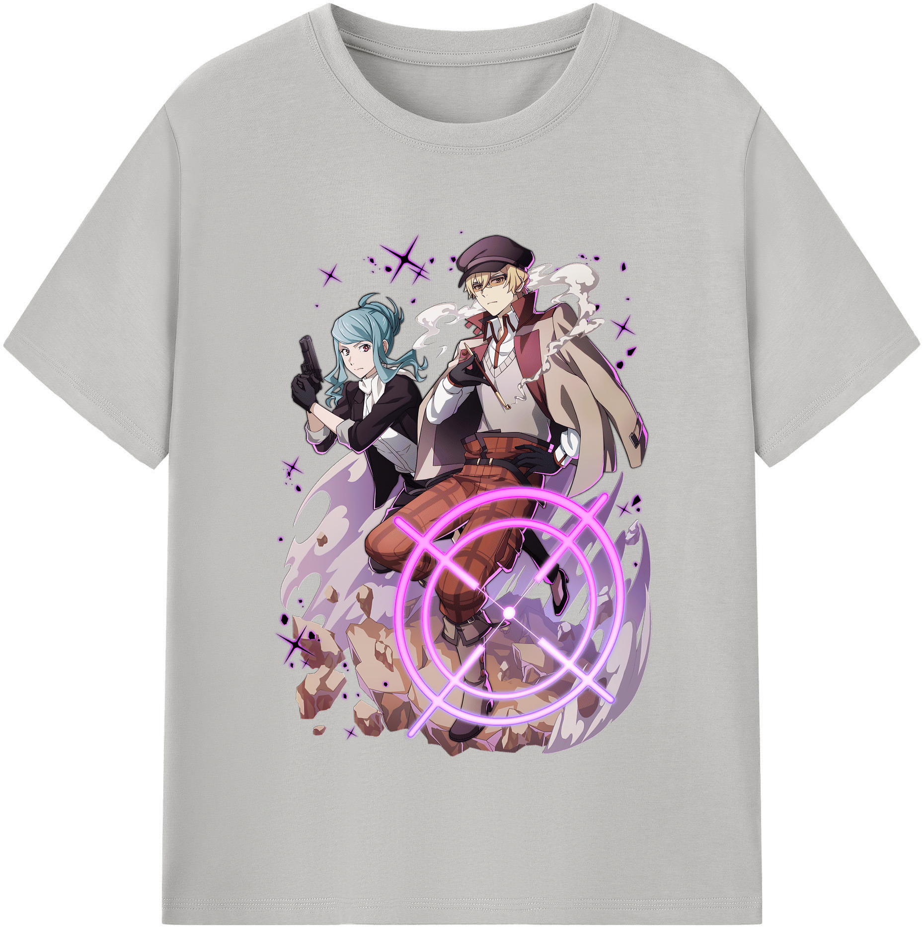（画像用） 文豪ストレイドッグス Bungo Stray Dogs レディースカジュアルプリントTシャツ（綿100％）