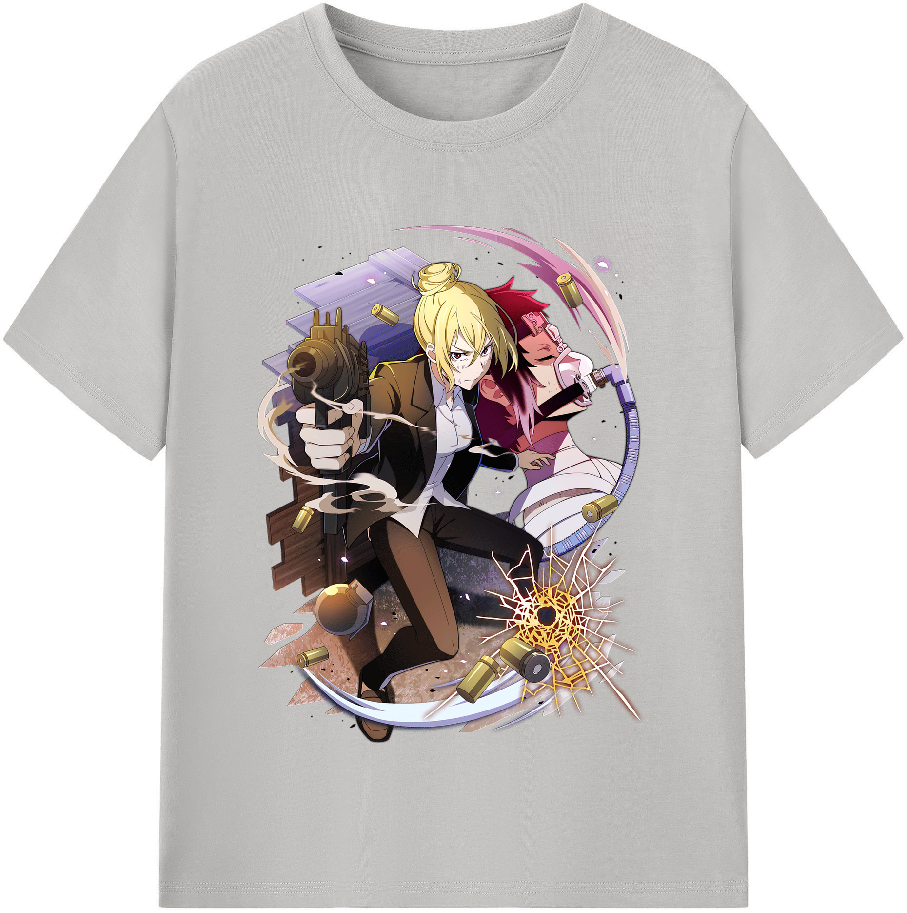 （画像用） 文豪ストレイドッグス Bungo Stray Dogs レディースカジュアルプリントTシャツ（綿100％）