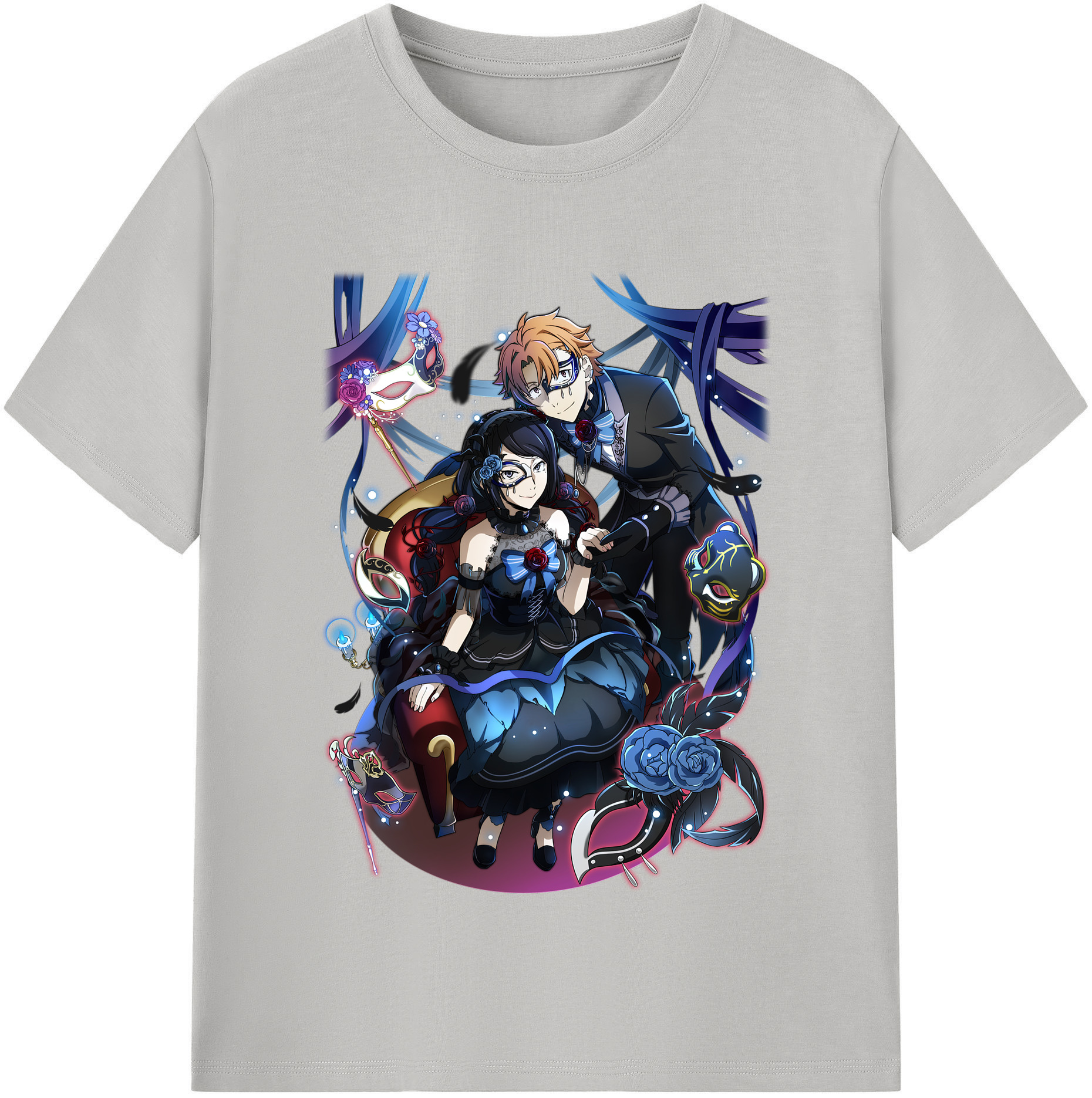 （画像用） 文豪ストレイドッグス Bungo Stray Dogs レディースカジュアルプリントTシャツ（綿100％）