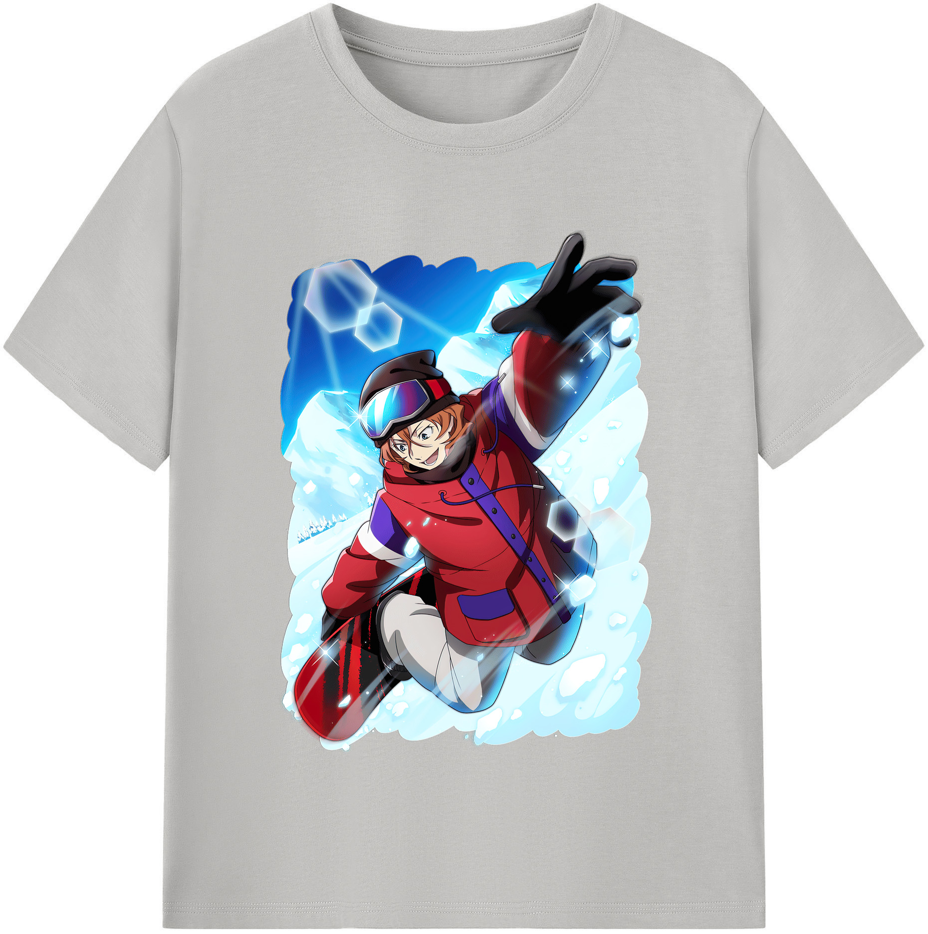 （画像用） 文豪ストレイドッグス Bungo Stray Dogs レディースカジュアルプリントTシャツ（綿100％）