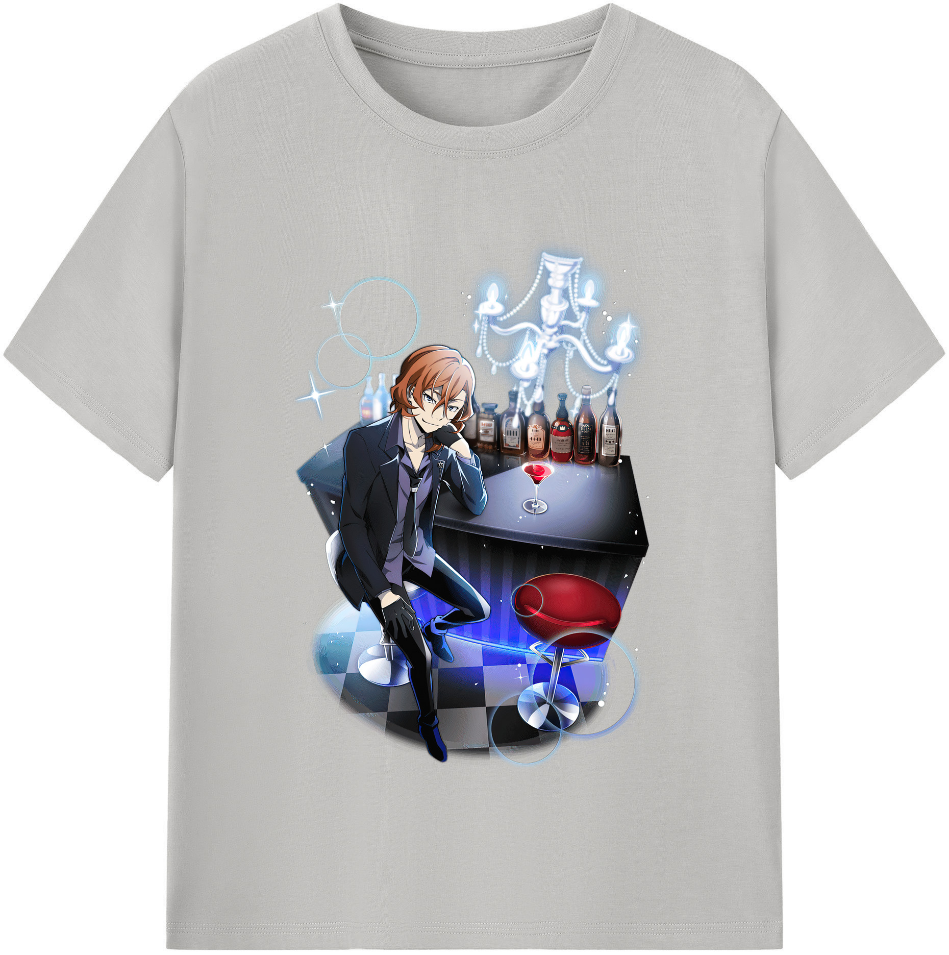 （画像用） 文豪ストレイドッグス Bungo Stray Dogs レディースカジュアルプリントTシャツ（綿100％）