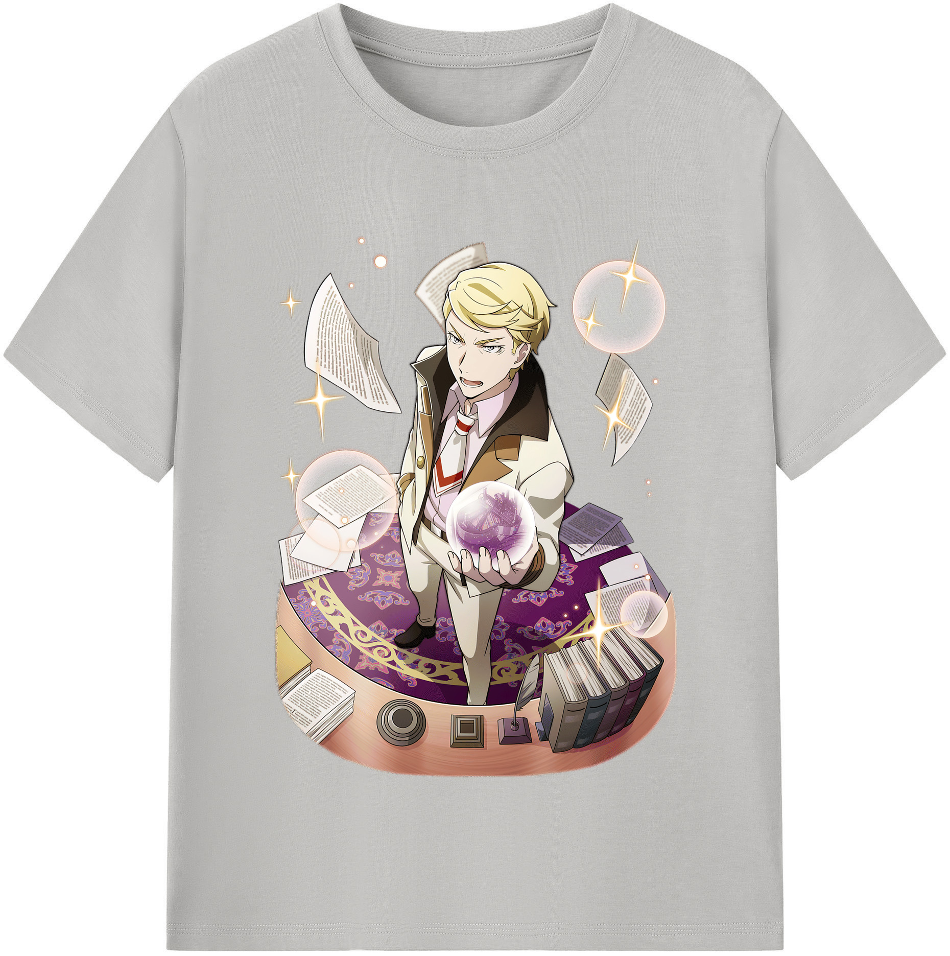 （画像用） 文豪ストレイドッグス Bungo Stray Dogs レディースカジュアルプリントTシャツ（綿100％）