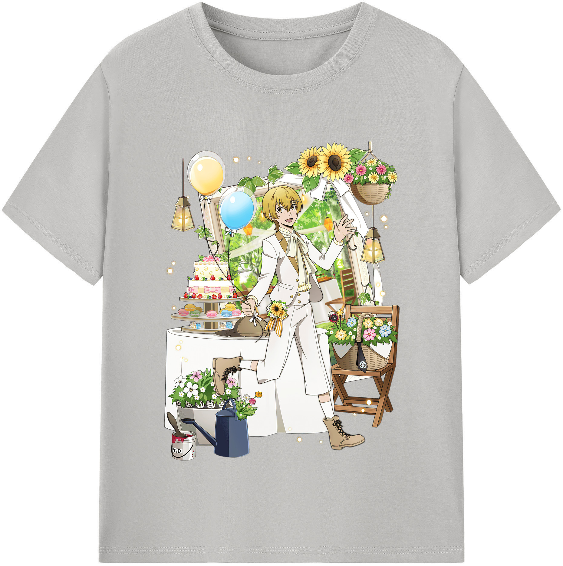 （画像用） 文豪ストレイドッグス Bungo Stray Dogs レディースカジュアルプリントTシャツ（綿100％）