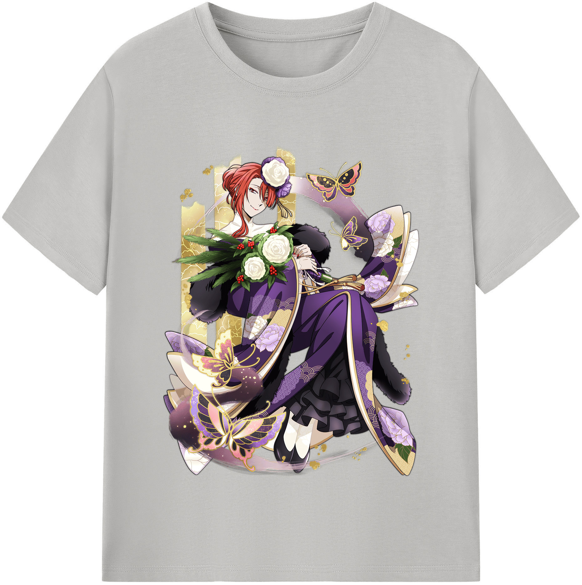 （画像用） 文豪ストレイドッグス Bungo Stray Dogs レディースカジュアルプリントTシャツ（綿100％）