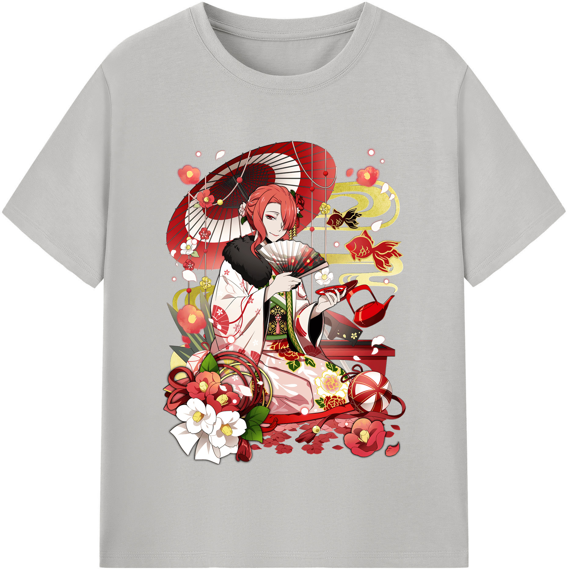 （画像用） 文豪ストレイドッグス Bungo Stray Dogs レディースカジュアルプリントTシャツ（綿100％）