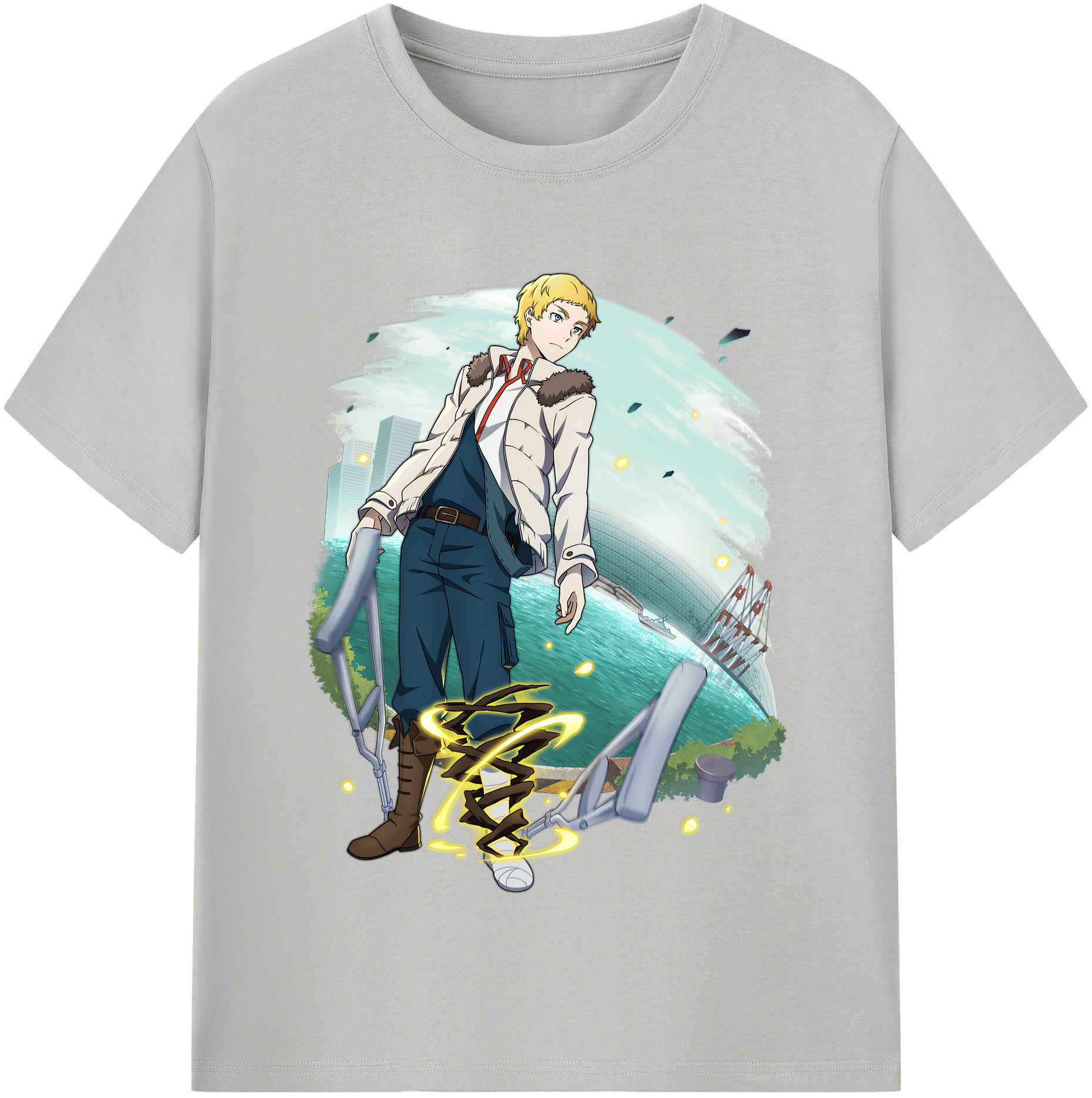 （画像用） 文豪ストレイドッグス Bungo Stray Dogs レディースカジュアルプリントTシャツ（綿100％）