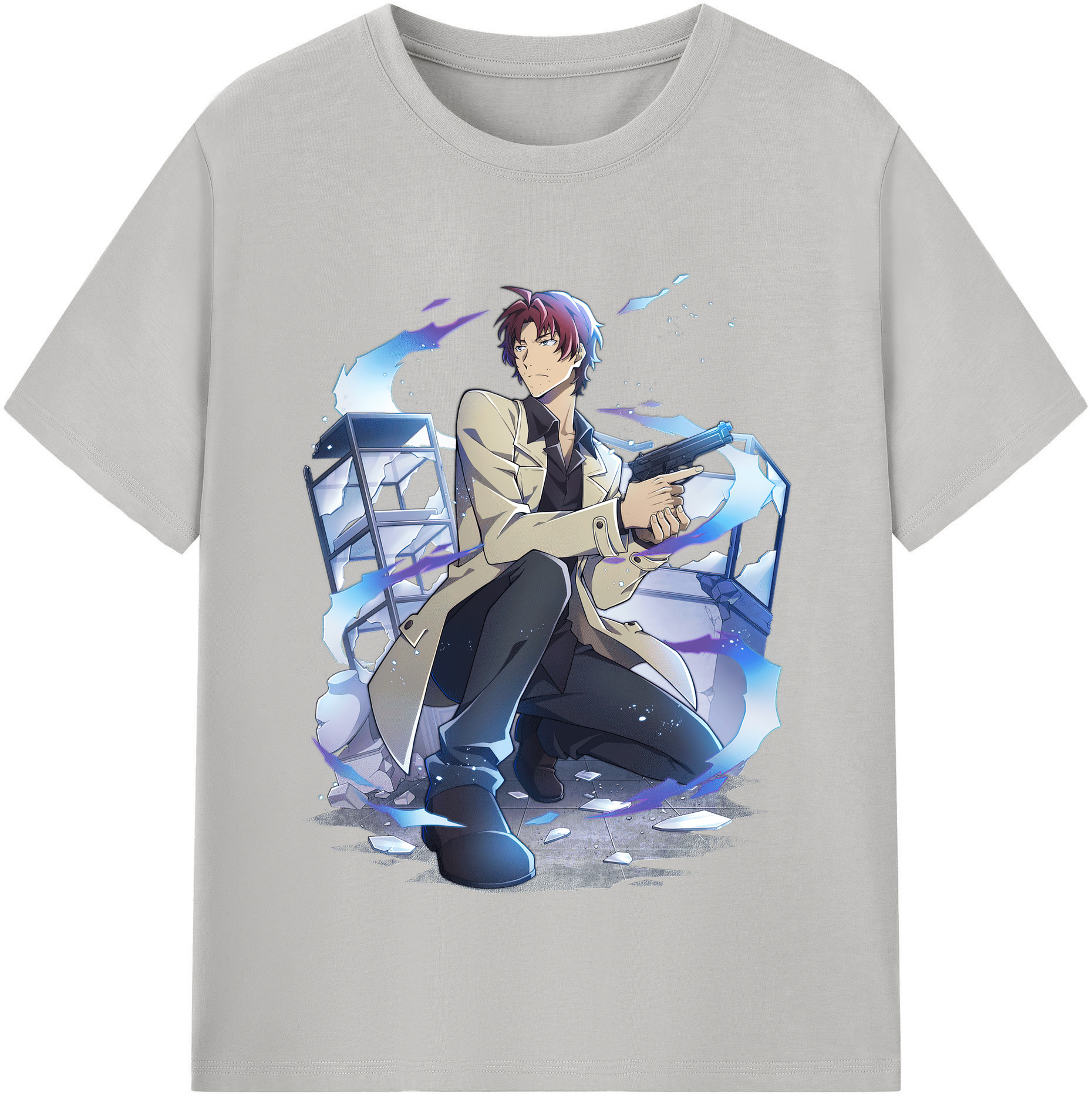 （画像用） 文豪ストレイドッグス Bungo Stray Dogs レディースカジュアルプリントTシャツ（綿100％）