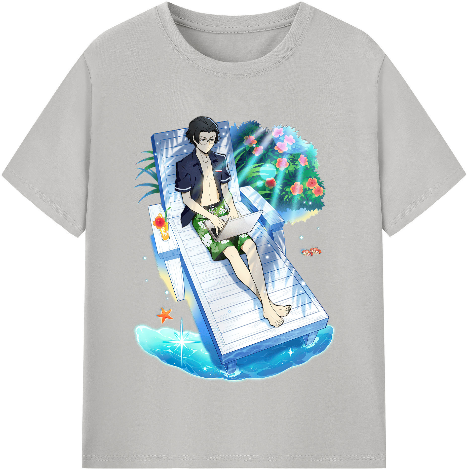 （画像用） 文豪ストレイドッグス Bungo Stray Dogs レディースカジュアルプリントTシャツ（綿100％）