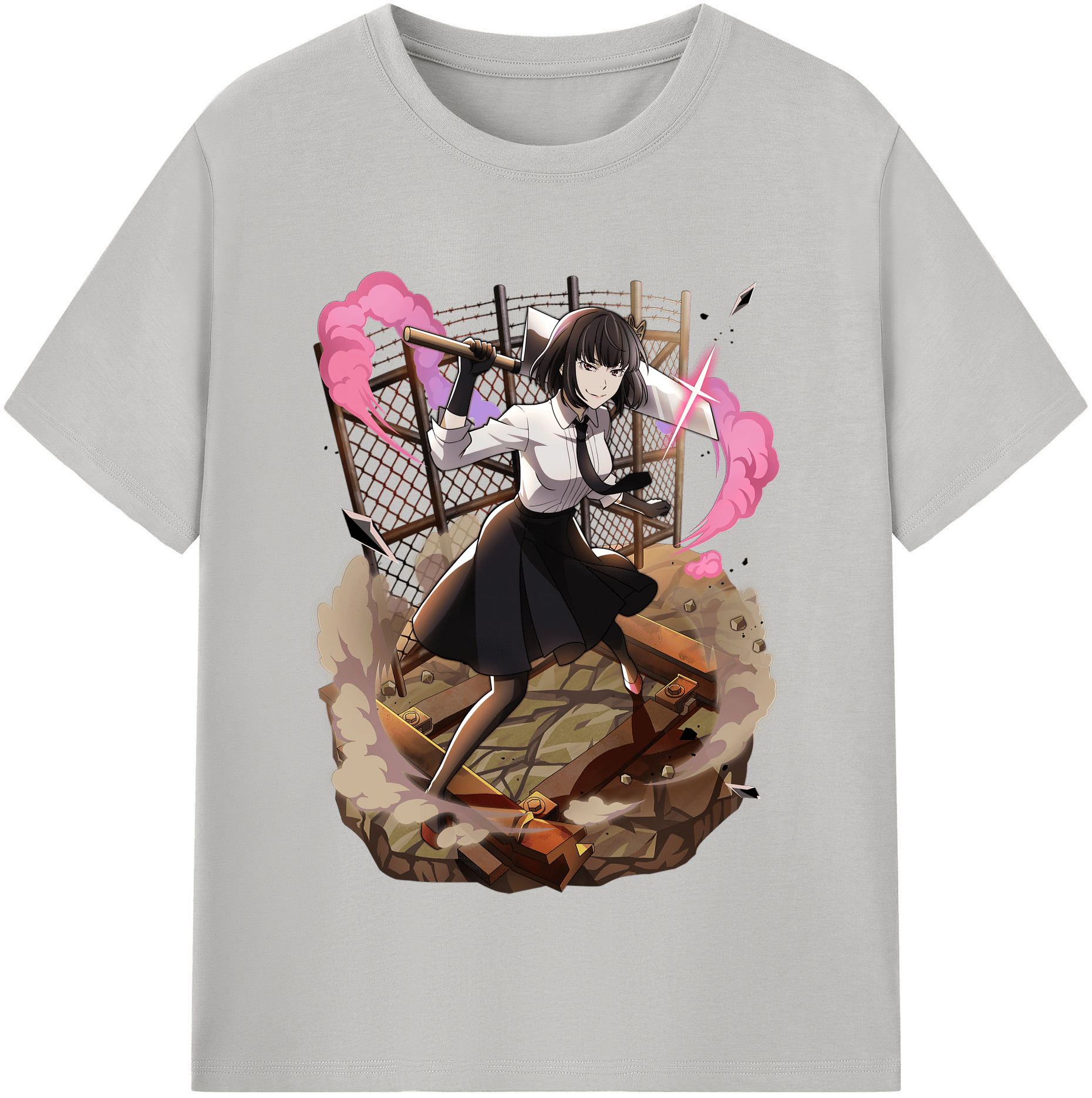 （画像用） 文豪ストレイドッグス Bungo Stray Dogs レディースカジュアルプリントTシャツ（綿100％）