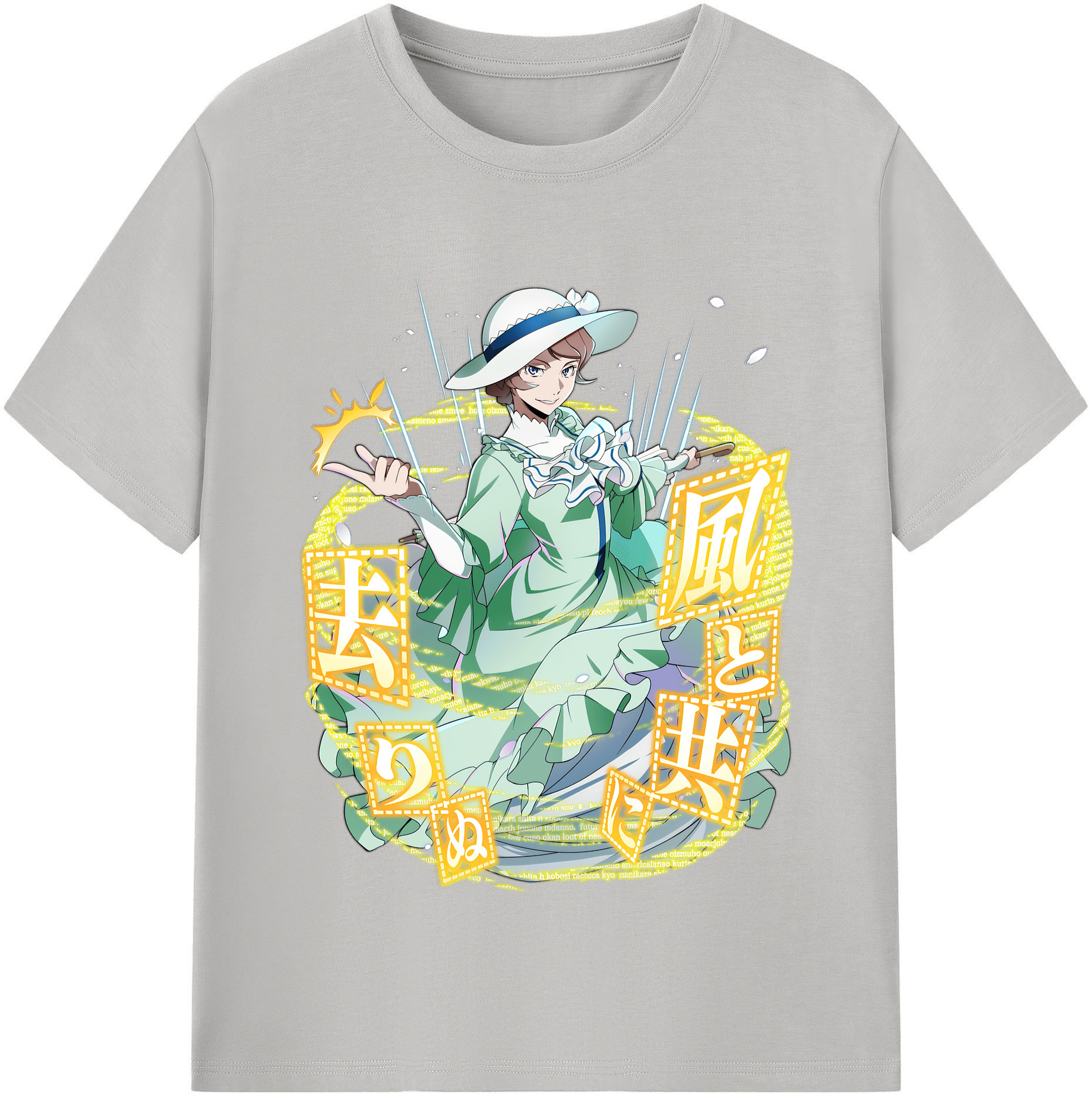 （画像用） 文豪ストレイドッグス Bungo Stray Dogs レディースカジュアルプリントTシャツ（綿100％）