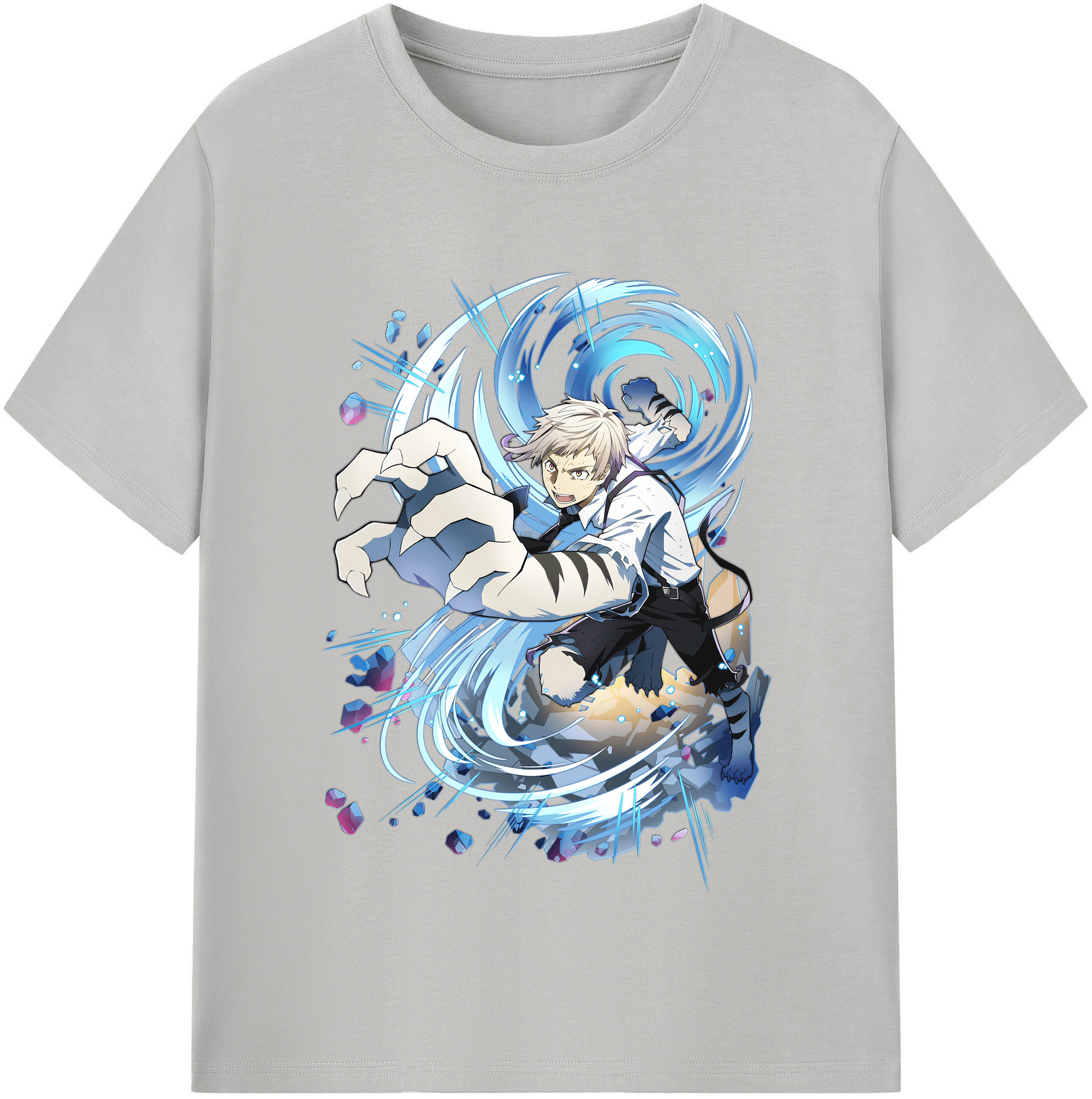 （画像用） 文豪ストレイドッグス Bungo Stray Dogs レディースカジュアルプリントTシャツ（綿100％）