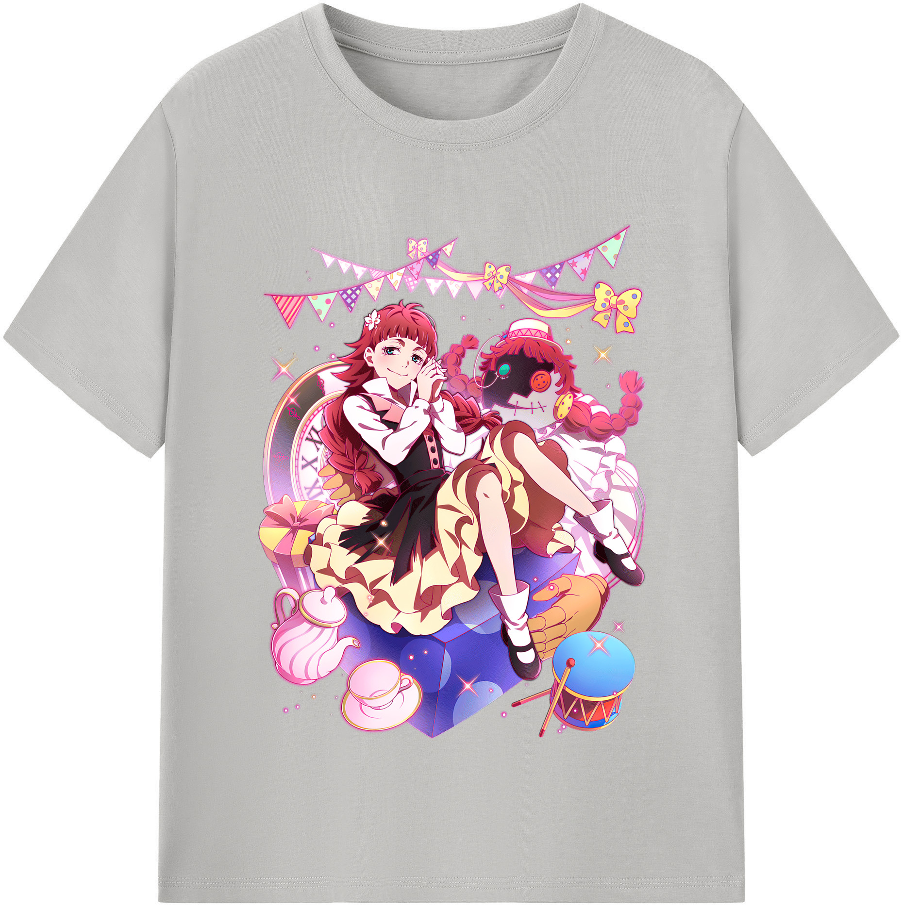 （画像用） 文豪ストレイドッグス Bungo Stray Dogs レディースカジュアルプリントTシャツ（綿100％）