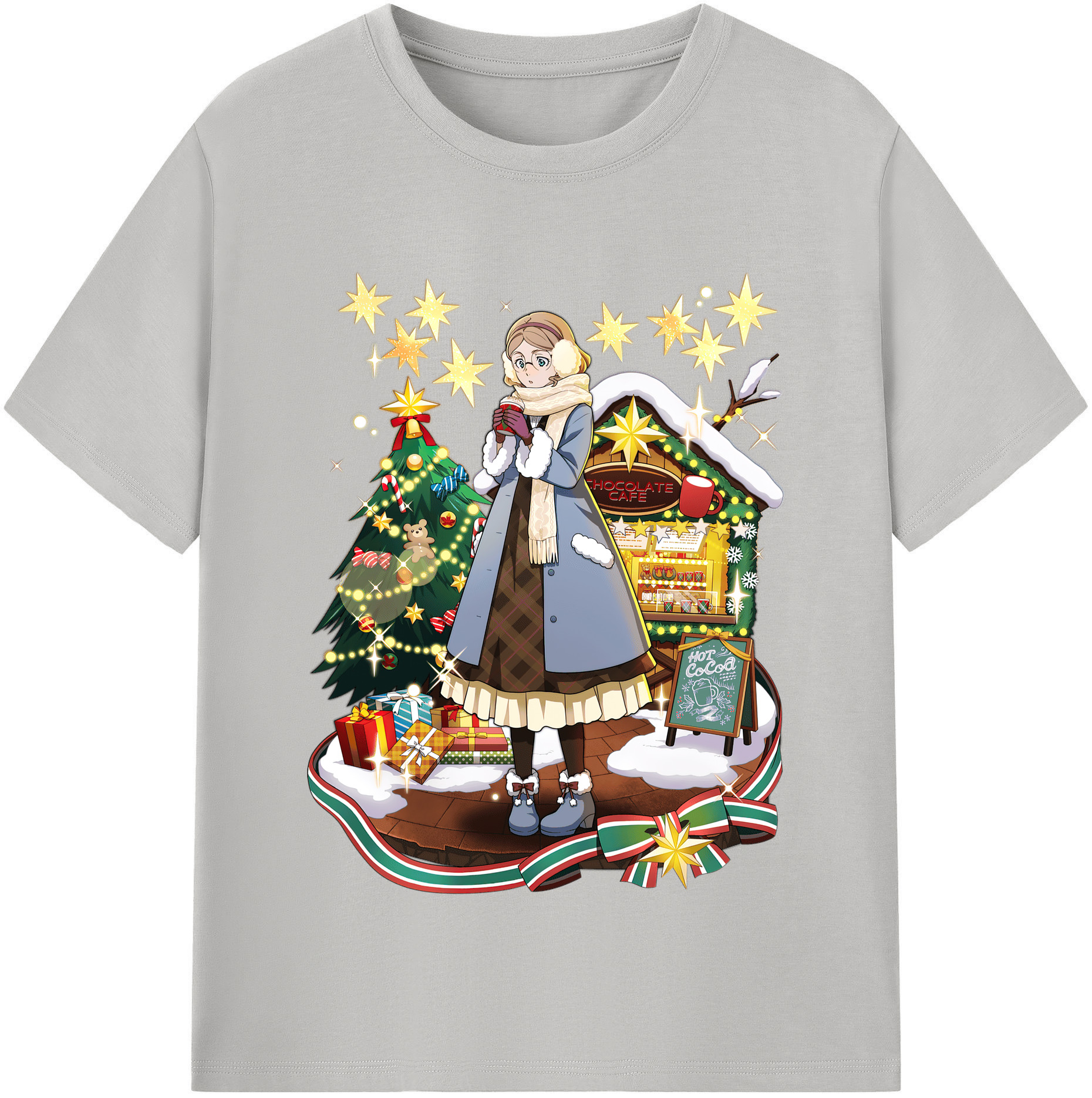 （画像用） 文豪ストレイドッグス Bungo Stray Dogs レディースカジュアルプリントTシャツ（綿100％）