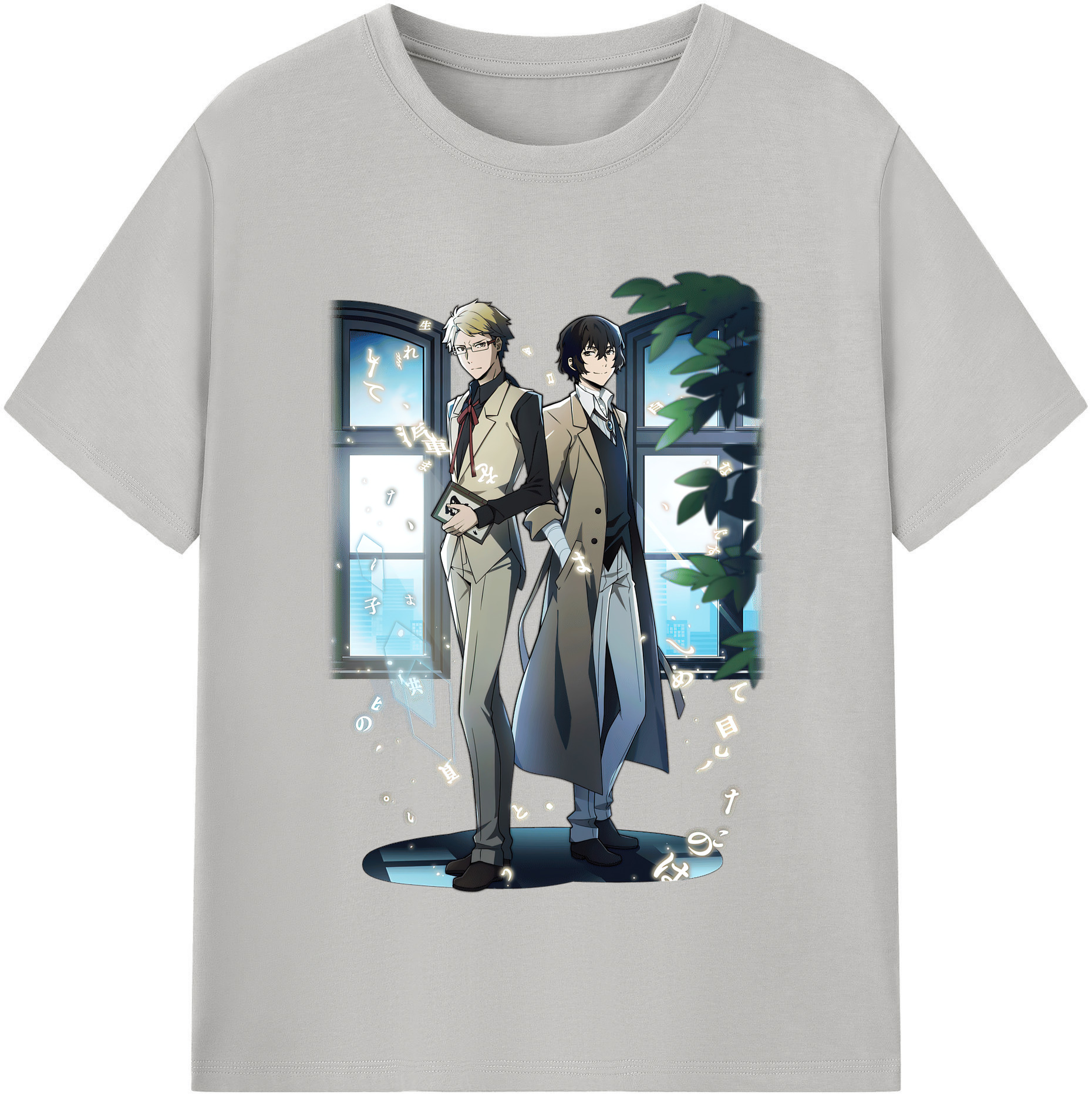 （画像用） 文豪ストレイドッグス Bungo Stray Dogs レディースカジュアルプリントTシャツ（綿100％）