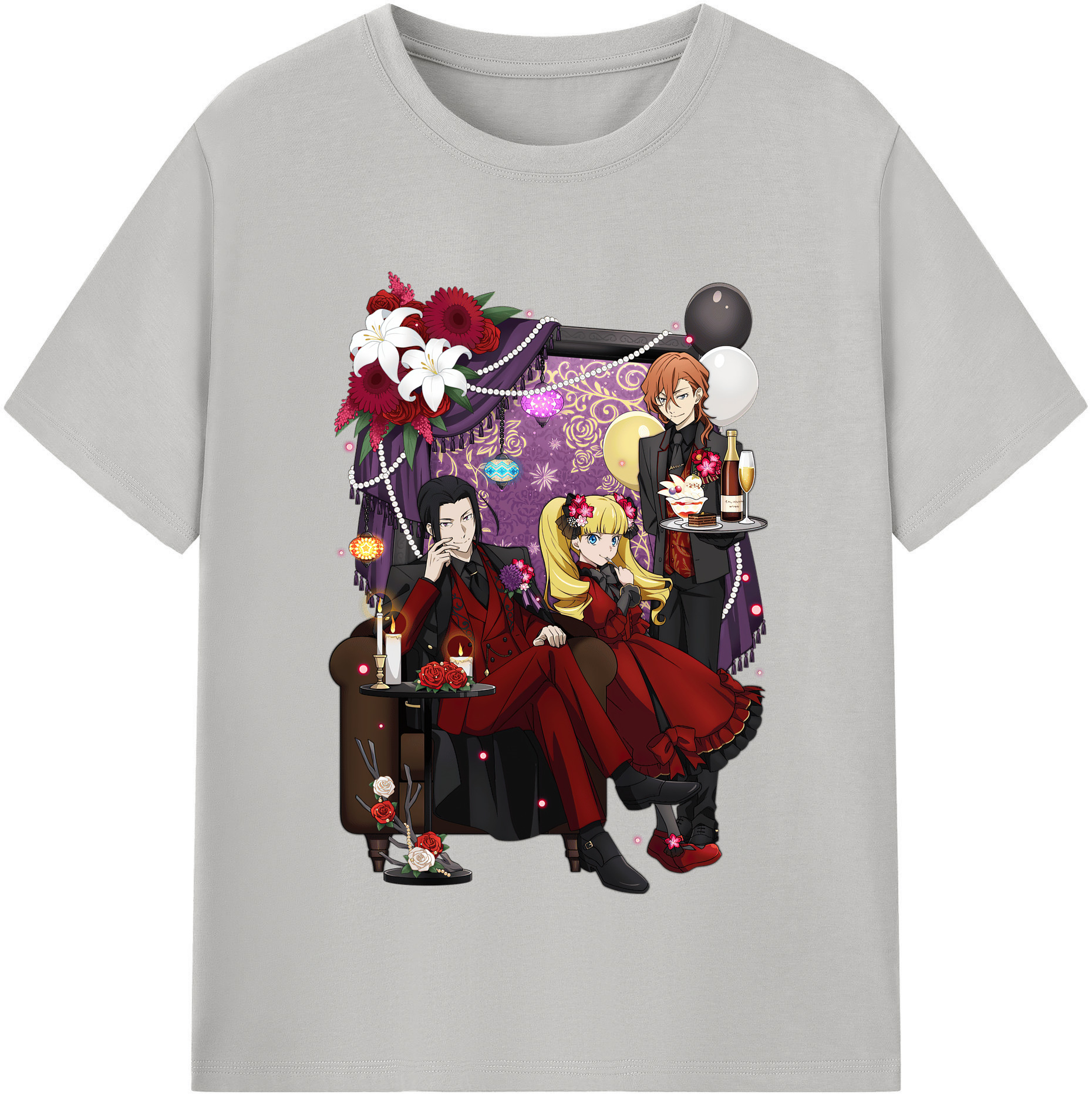 （画像用） 文豪ストレイドッグス Bungo Stray Dogs レディースカジュアルプリントTシャツ（綿100％）