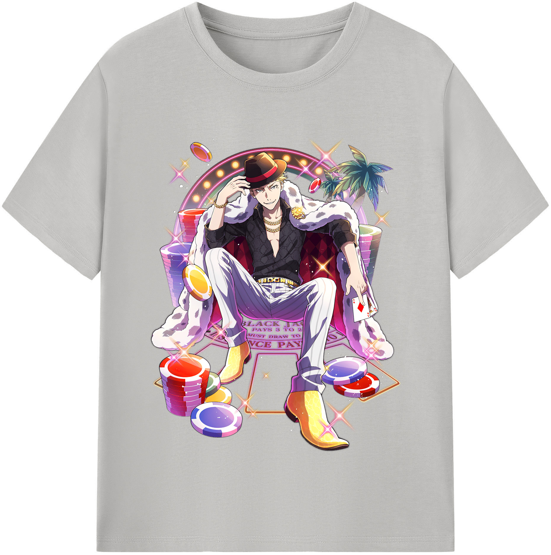 （画像用） 文豪ストレイドッグス Bungo Stray Dogs レディースカジュアルプリントTシャツ（綿100％）