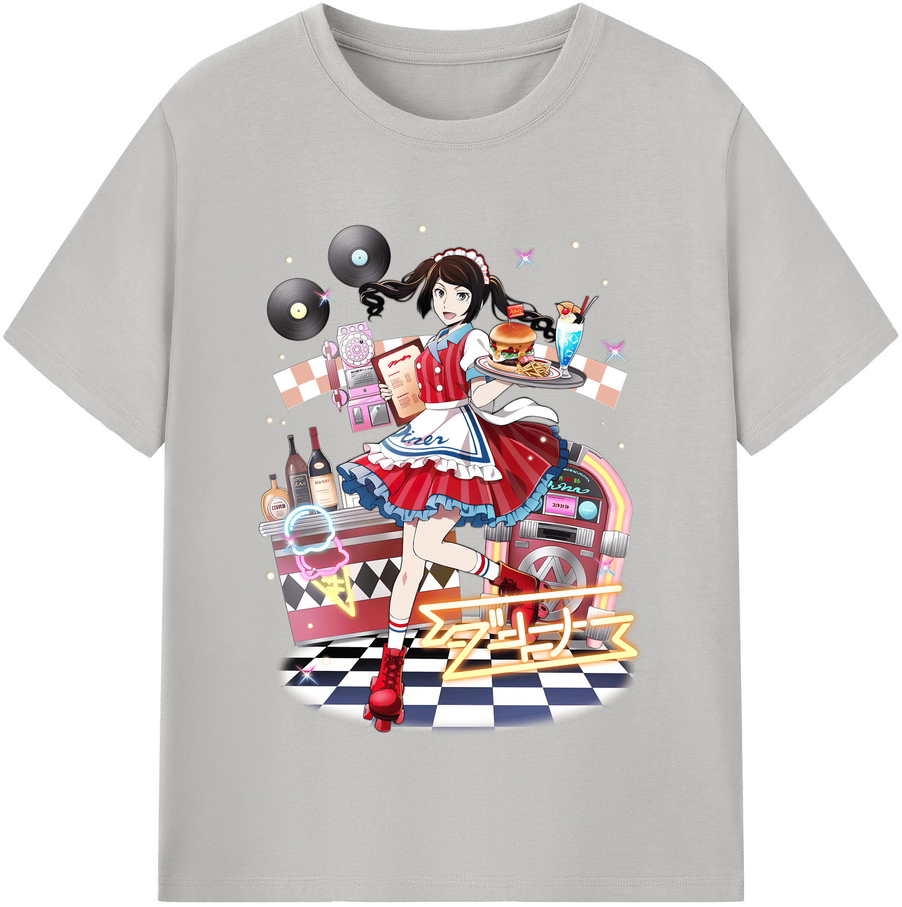 （画像用） 文豪ストレイドッグス Bungo Stray Dogs レディースカジュアルプリントTシャツ（綿100％）