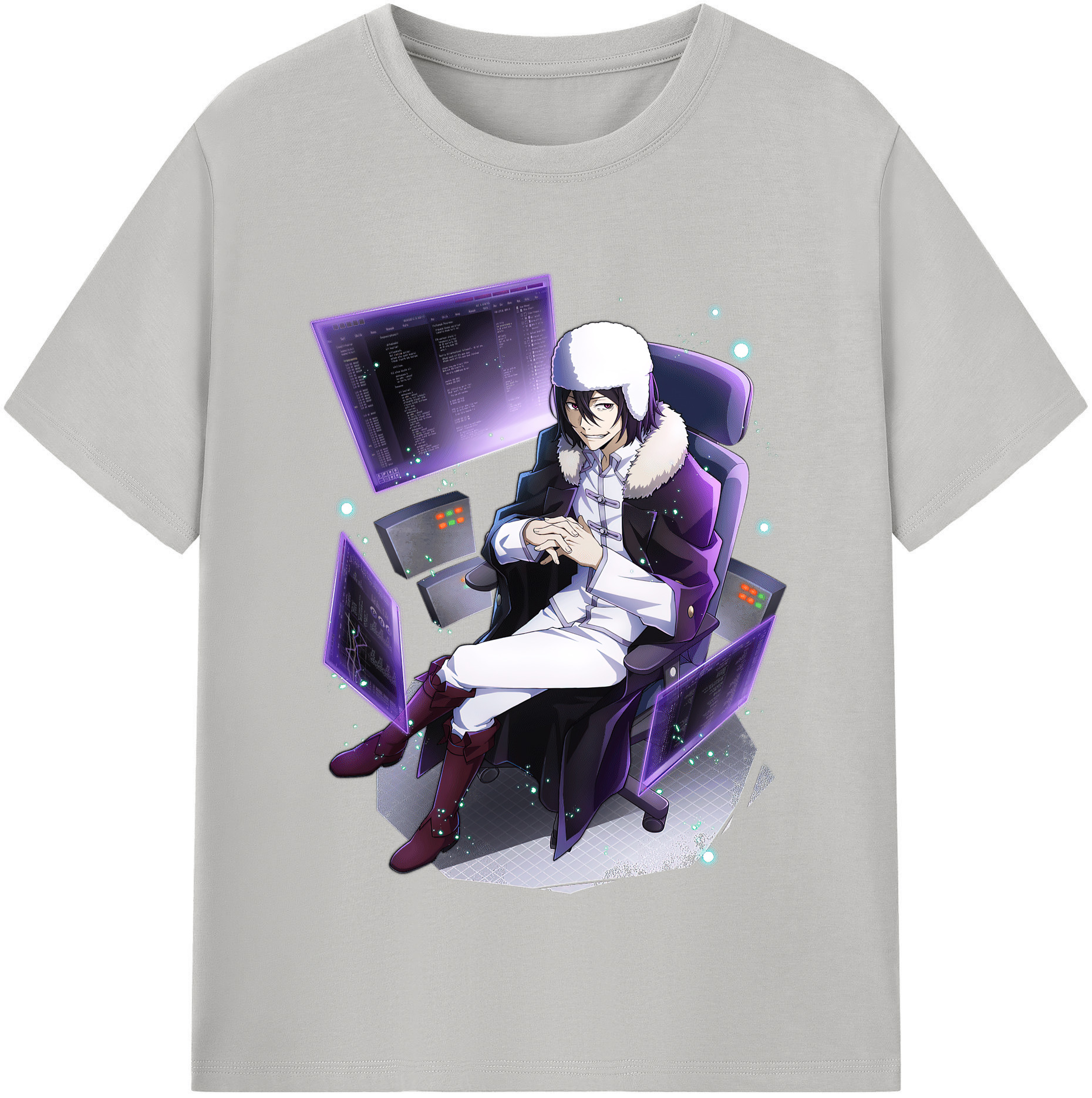（画像用） 文豪ストレイドッグス Bungo Stray Dogs レディースカジュアルプリントTシャツ（綿100％）