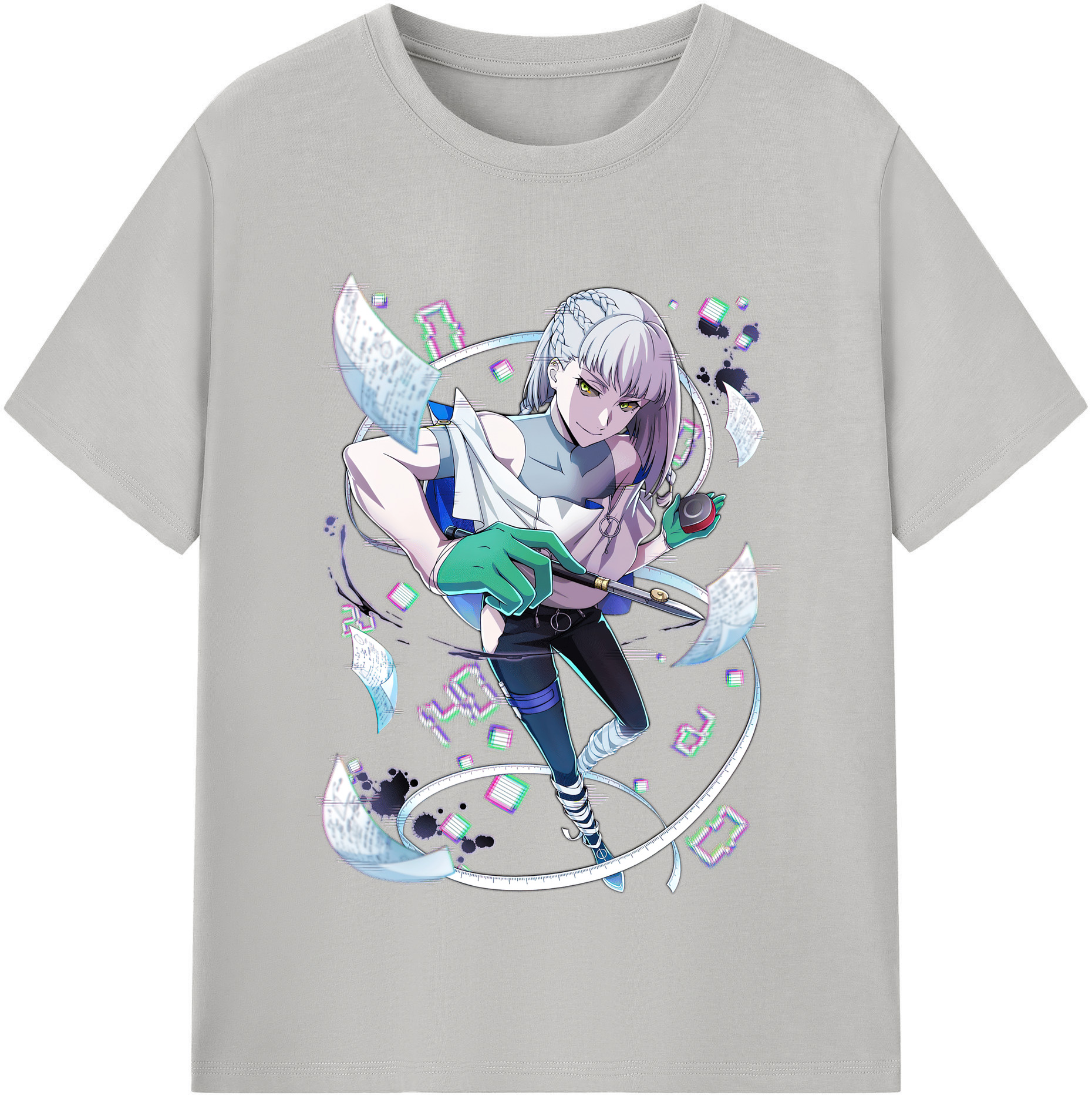 （画像用） 文豪ストレイドッグス Bungo Stray Dogs レディースカジュアルプリントTシャツ（綿100％）